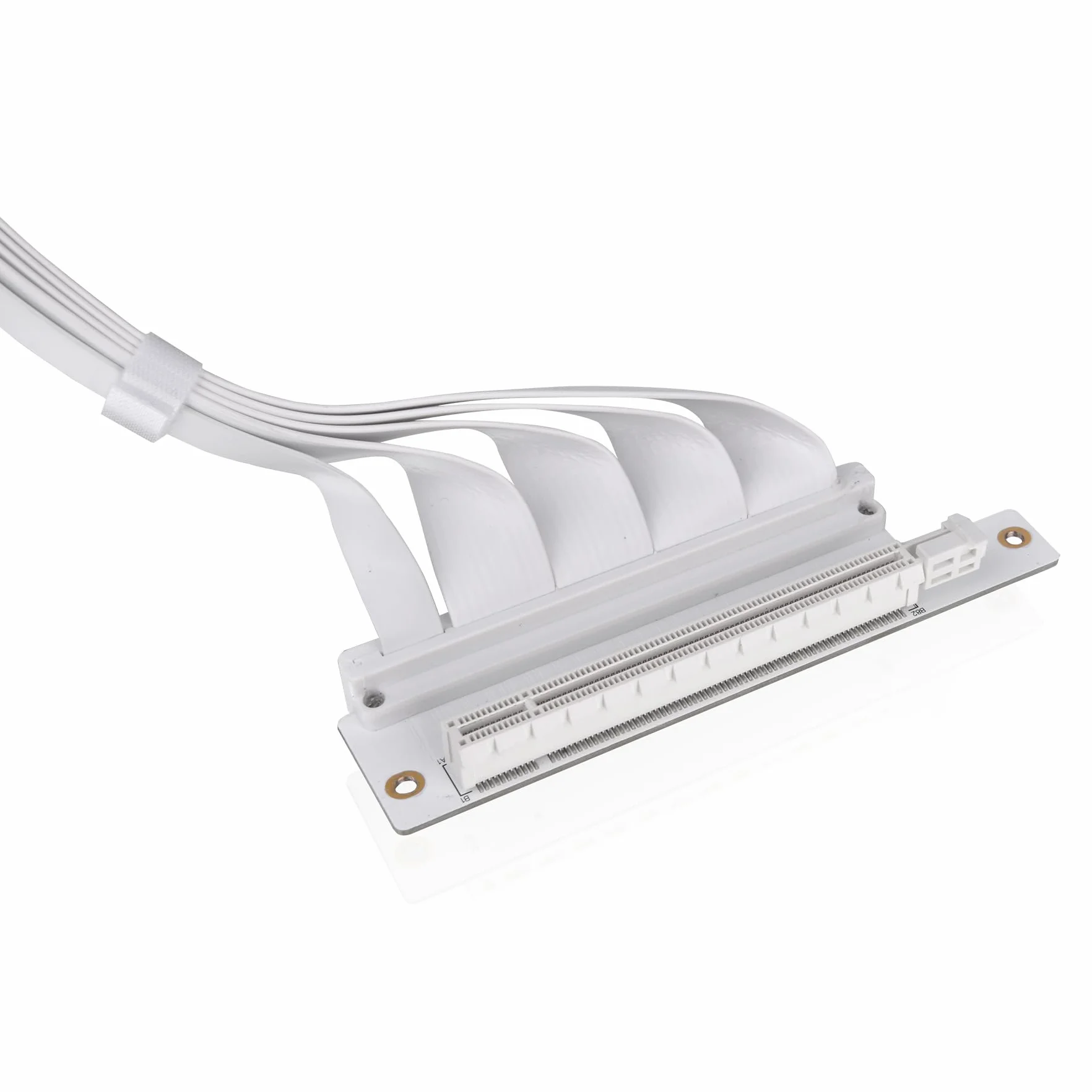 Thermaltake PCIe 4.0 kabel riser 90° biały 400 mm ekranowanie EMI 16 Gb/s