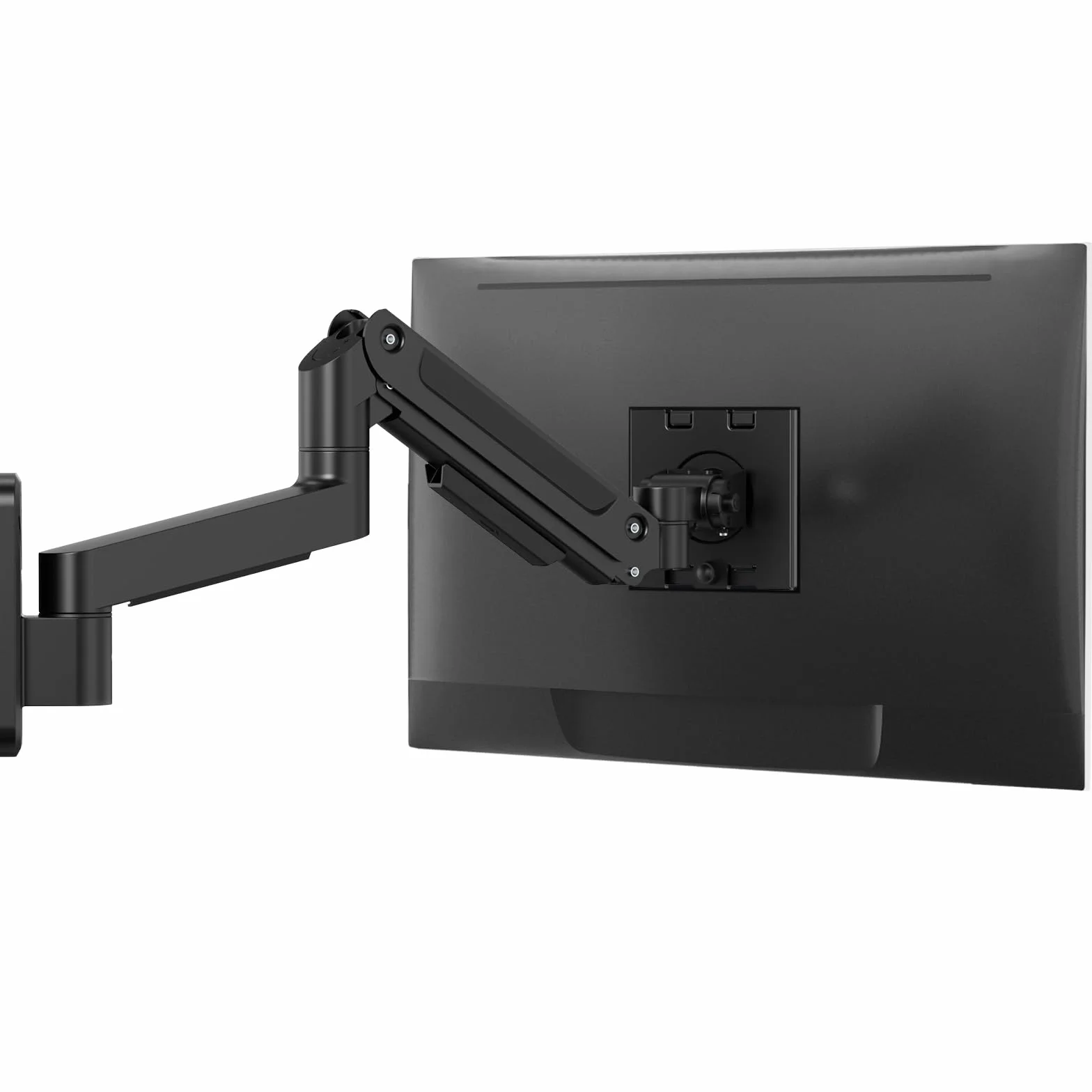 PUTORSEN Uchwyt ścienny do monitora – do ekranu 17-49 cali do 20 kg, uchwyt do monitora Heavy Duty z regulacją wysokości, nachylenie obrotu i funkcja wychylenia, VESA 75/100 mm