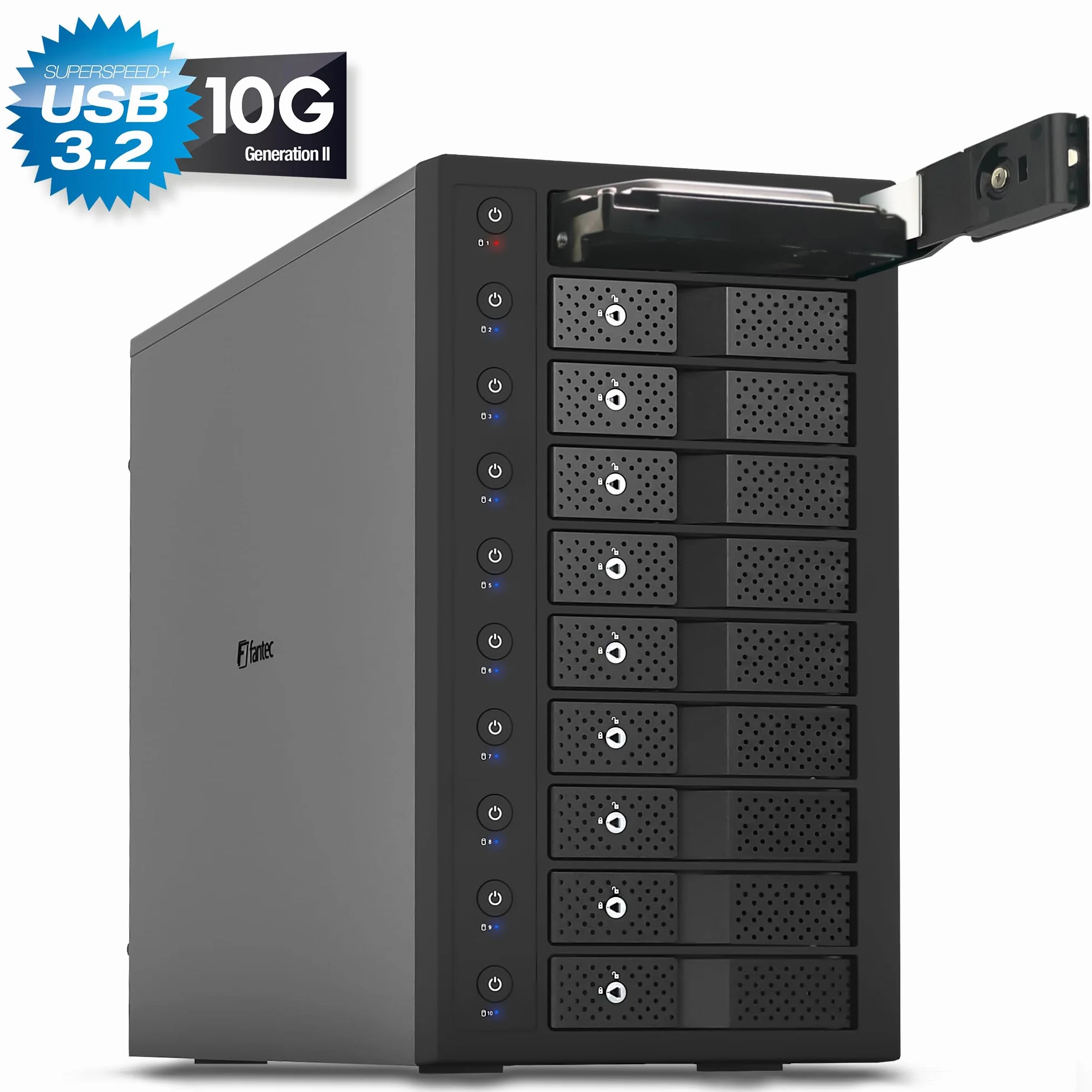 FANTEC Obudowa dysku twardego MB-X10U31, USB 3.1 Gen2 (10 Gbit/s)