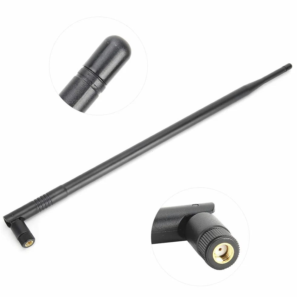 Wysokowydajna Antena Wi-Fi 12DB, 12DBI 2,4 GHz 5 GHz RPSMA Podwójna Ze Złączem RP-SMA - Sieciowa Bezprzewodowa Zginana 600 6000