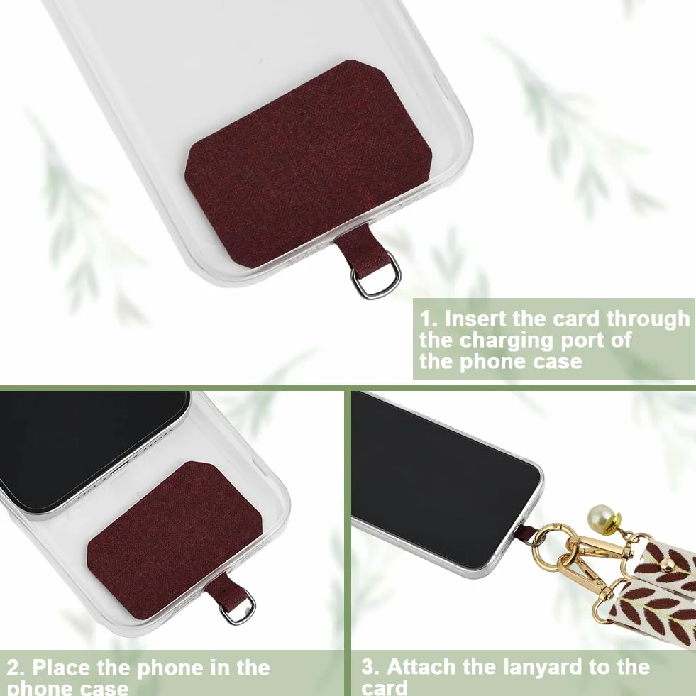 flintronic Uniwersalna smycz na telefon z nadrukiem, szeroki pasek na telefon z naszywkami, regulowana smycz na telefon crossbody, pasek do torby crossbody kompatybilna z większością telefonów