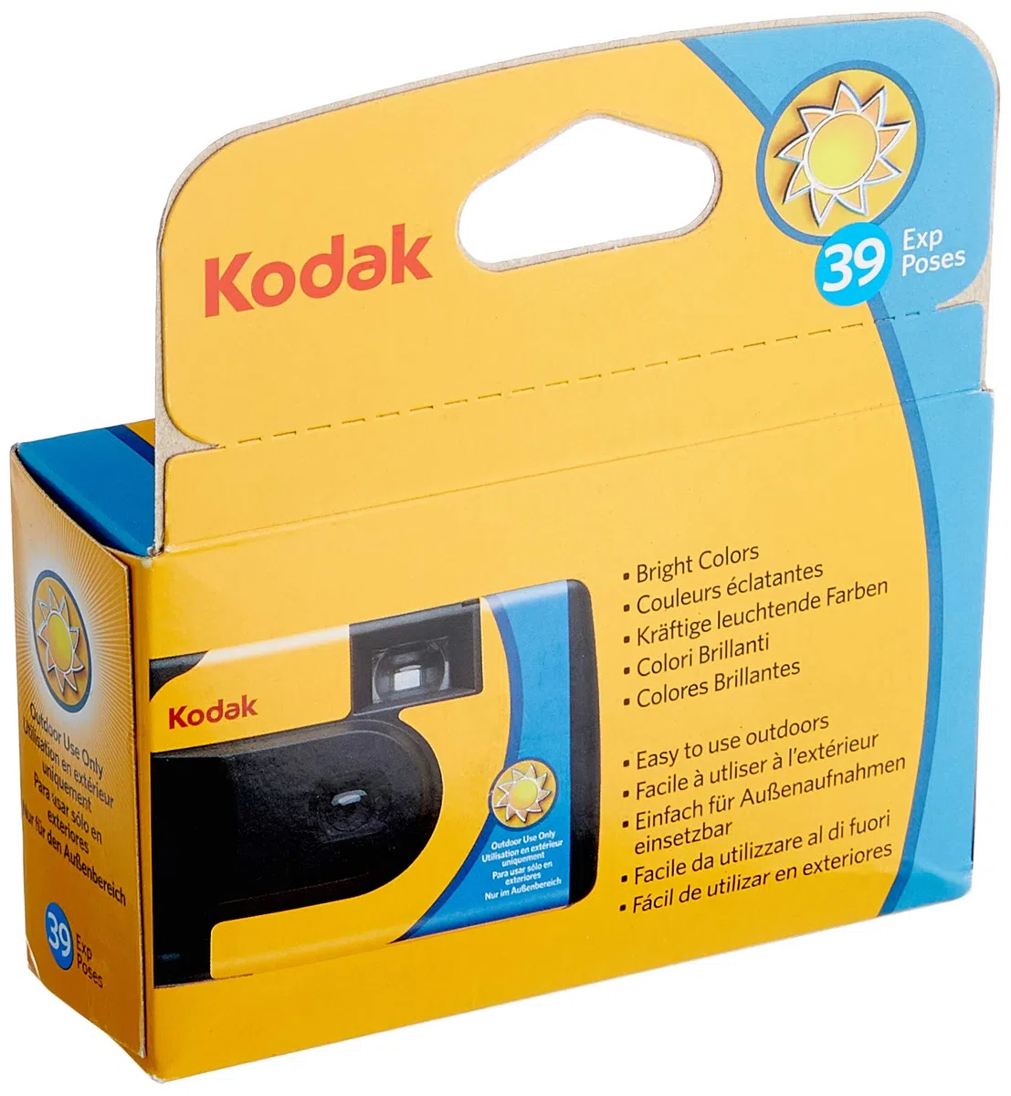 Kodak SUC Daylight 39 800ISO aparat jednorazowy, żółty/niebieski