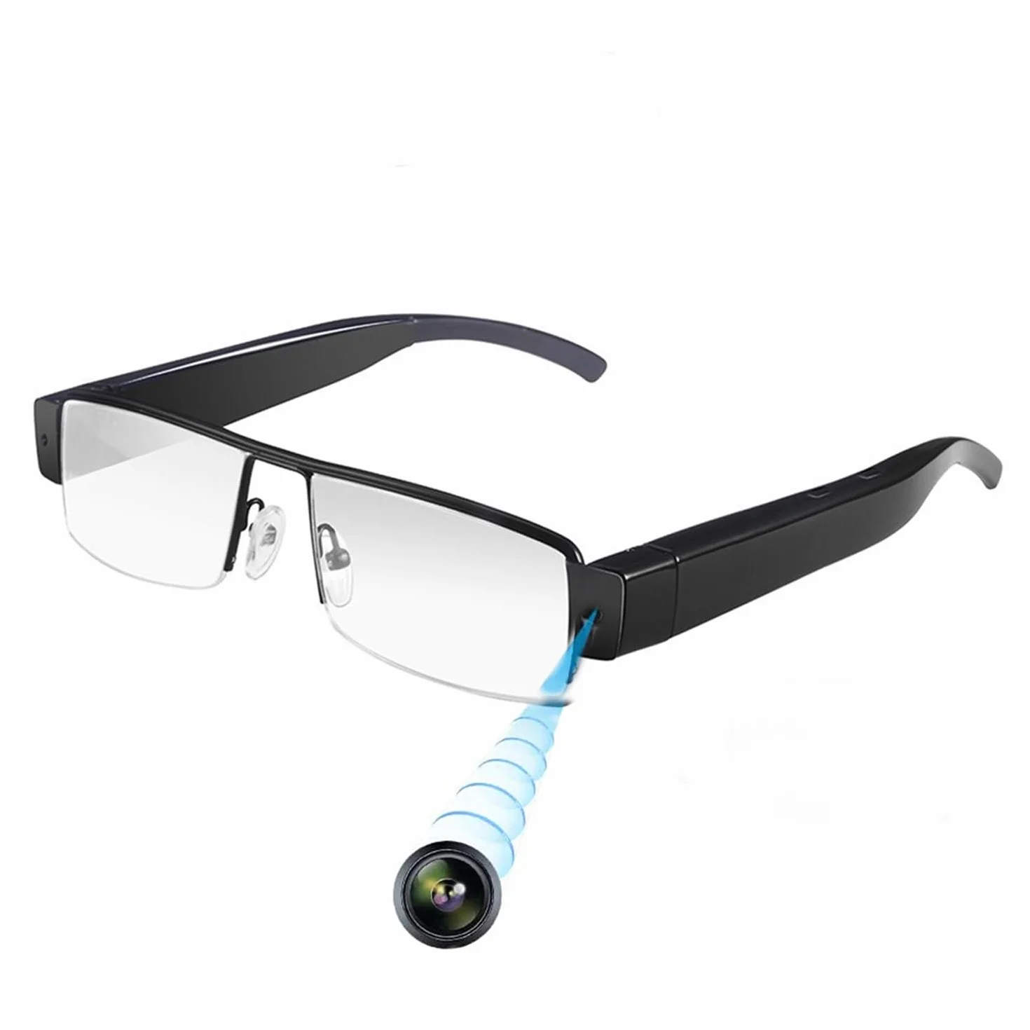 Szpiegowskie okulary aparatu 1080P Mini DV kamera ukryta rejestrator DVR 16 GB karta pamięci