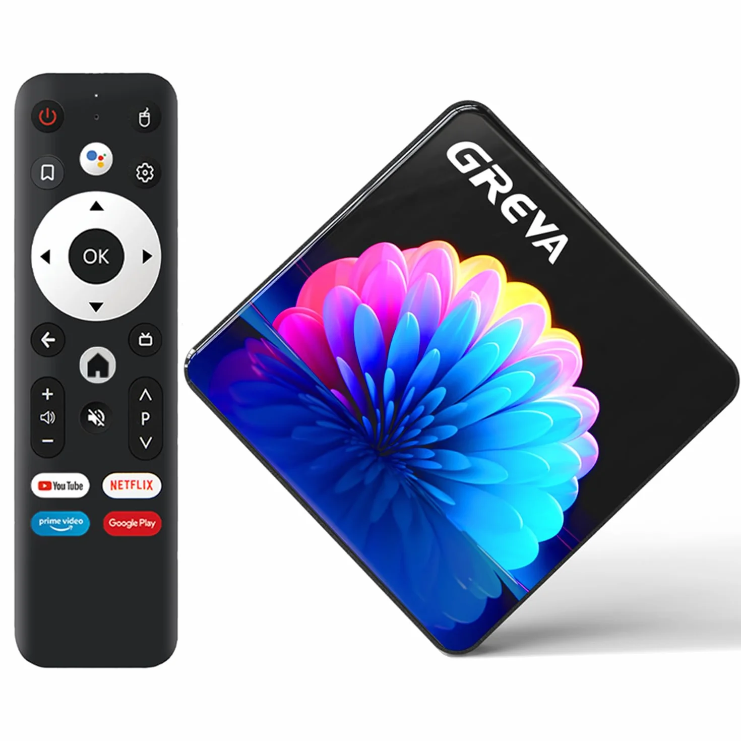 GREVA Android 13.0 TV Box 2 GB RAM 16 GB ROM, Smart TV Box Android TV 4K 8K RK3528 64bit czterordzeniowy, 2,4/5,0 GHz WiFi6, dwuzakresowy odtwarzacz BT 5.0, 10/100 m, Ethernet, Internet, HDMI Ultra HD