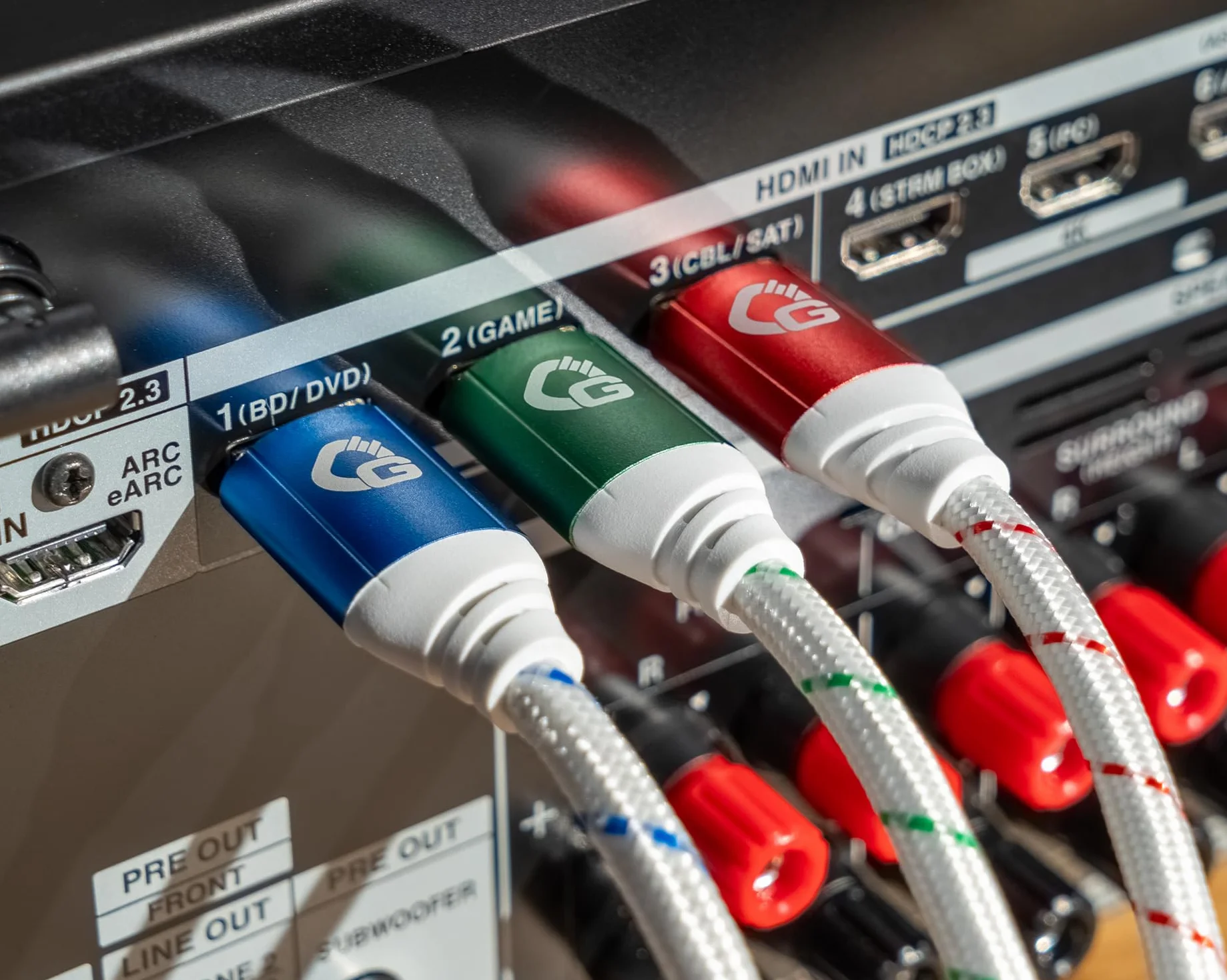 New Game Red kabel HDMI 2.1b o długości 5 m, certyfikat Ultra High Speed, 8K 60Hz, eARC, ALLM, VRR, DSC – kompatybilny z PS5, Xbox Series X/S, Nintendo Switch, PC, kolor biały, 1