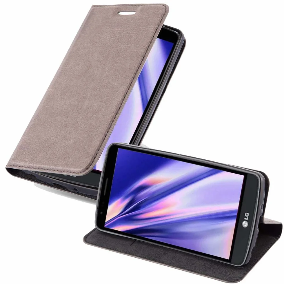 Etui na książki Cadorabo działa z LG G3 STYLUS w kawie brązowej - z magnetycznym zamknięciem, funkcją stojaka i przegródką na karty - portfel pokrowiec etui etui etui etui z klapką ze skóry PU