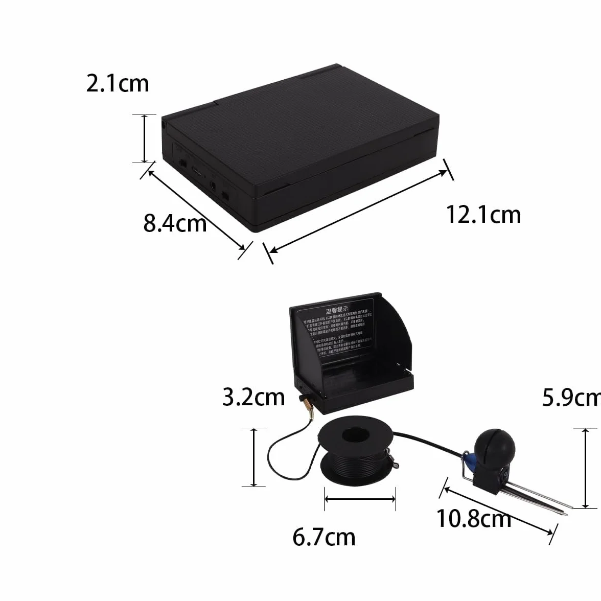 Podwodna kamera wędkarska LCD 4,3 cala HD kabel 15 m sonda przenośna