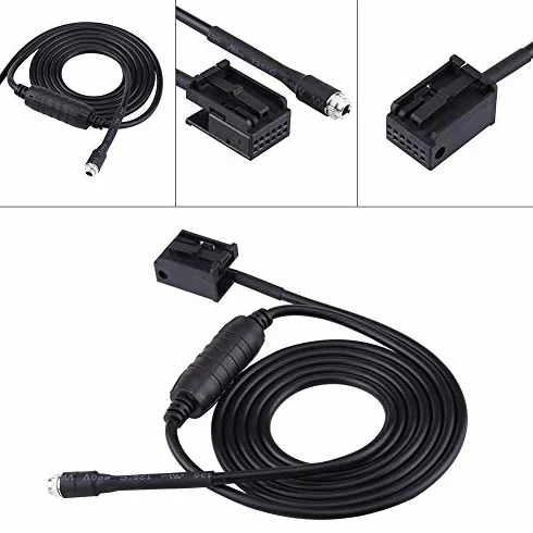 Żeński pomocniczy kabel adaptera audio AUX do E85 E86 Z4 CD X3 E83 12-pinowa linia do iPoda