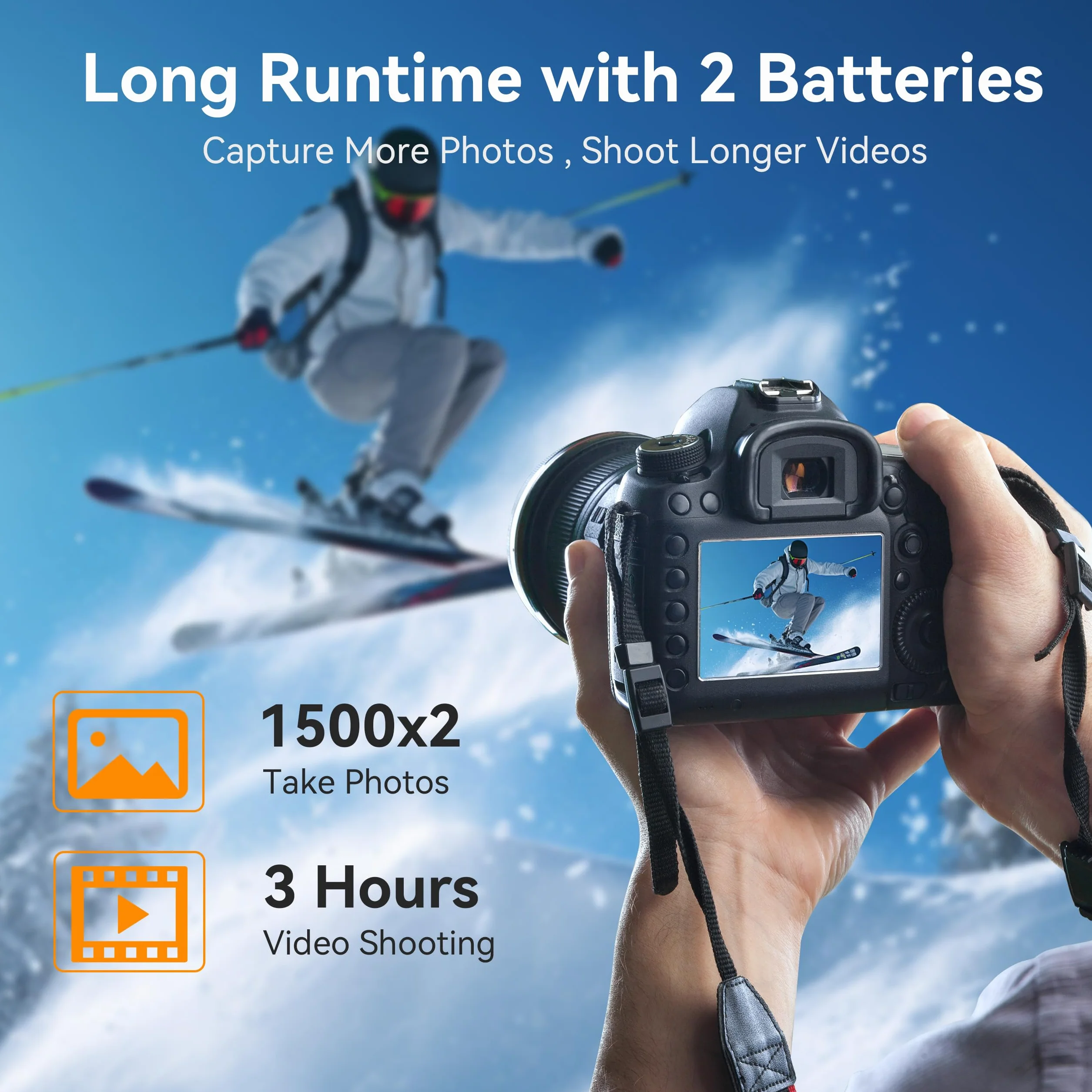 ENEGON EN-EL15/EL15C podwójny akumulator (3000 mAh) i szybka ładowarka 20 W, zestaw kompatybilny z Z5, Z6, Z7, Z8, Z6iii, ZF, D7100, D7000, D7200, D610, D810, D800 D600 D800 D800 De 810 De a