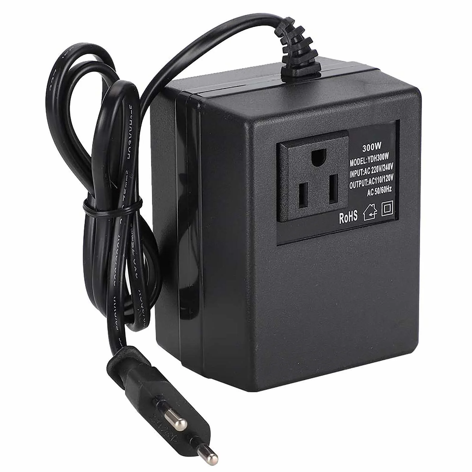Transformator Mocy 300 W Przetwornica Napięcia AC 220 V do 110 V UE Adapter Wtyczki Kompaktowy Lekki Idealny Towarzysz W Podróży
