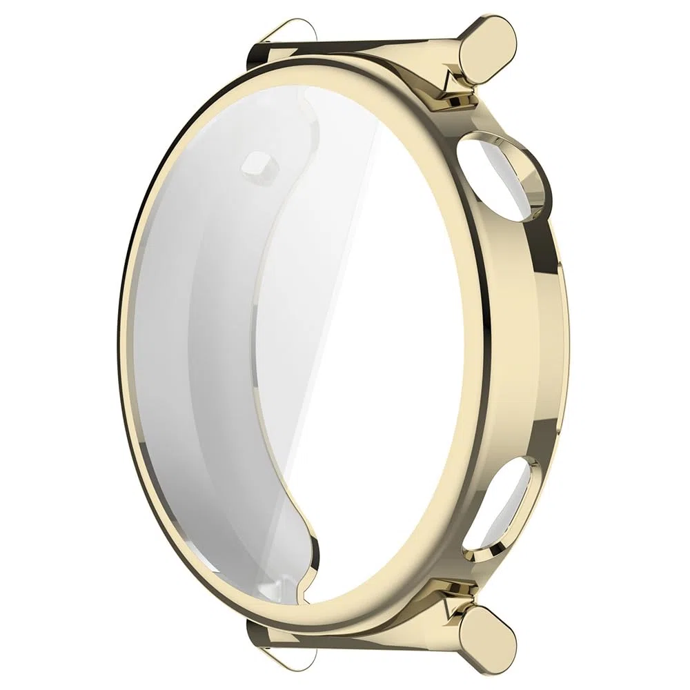 Etui do Huawei Watch GT 5 Pro 42 mm folia ochronna, silikon TPU ochrona wyświetlacza case cover, ochrona przed zarysowaniami i kurzem obudowa do Huawei Watch GT 5 Pro 42 mm (złote)