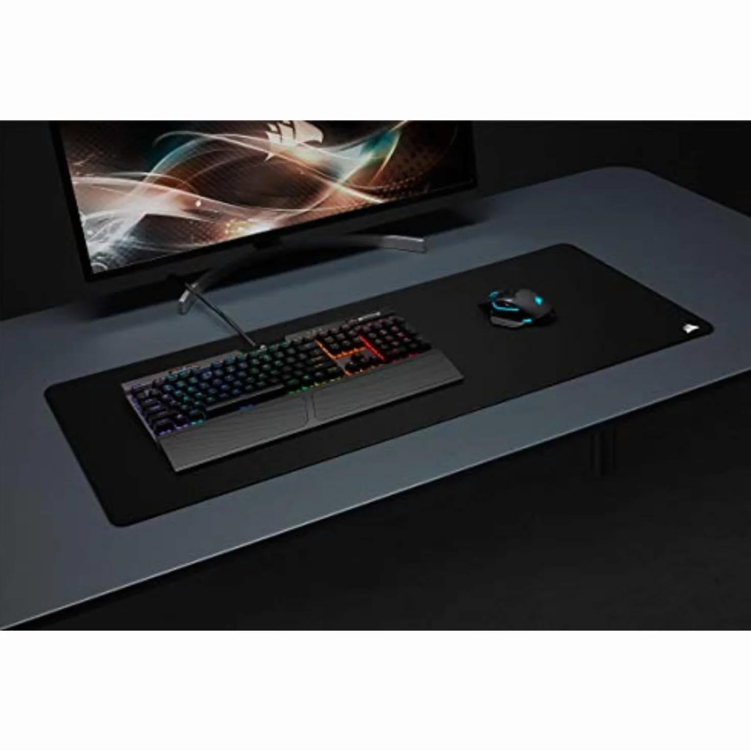 Corsair MM350 PRO Premium Spill-Proof Cloth Gaming Mouse Pad – Extended XL, Black