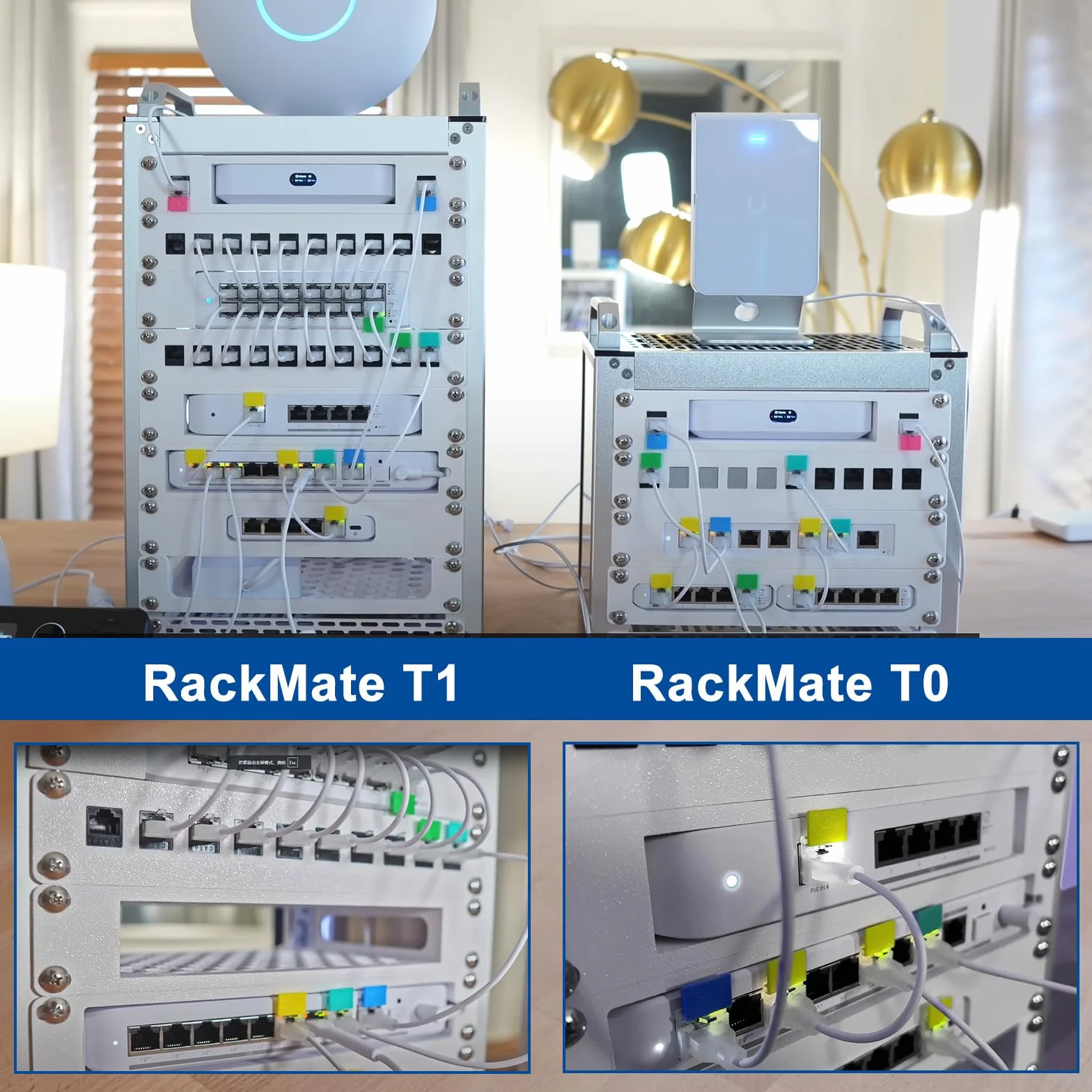 GeeekPi 4U Server Cabinet, 10-calowy serwer Rack dla sieci, serwerów, sprzętu audio i wideo, DeskPi RackMate T0 Rackmount