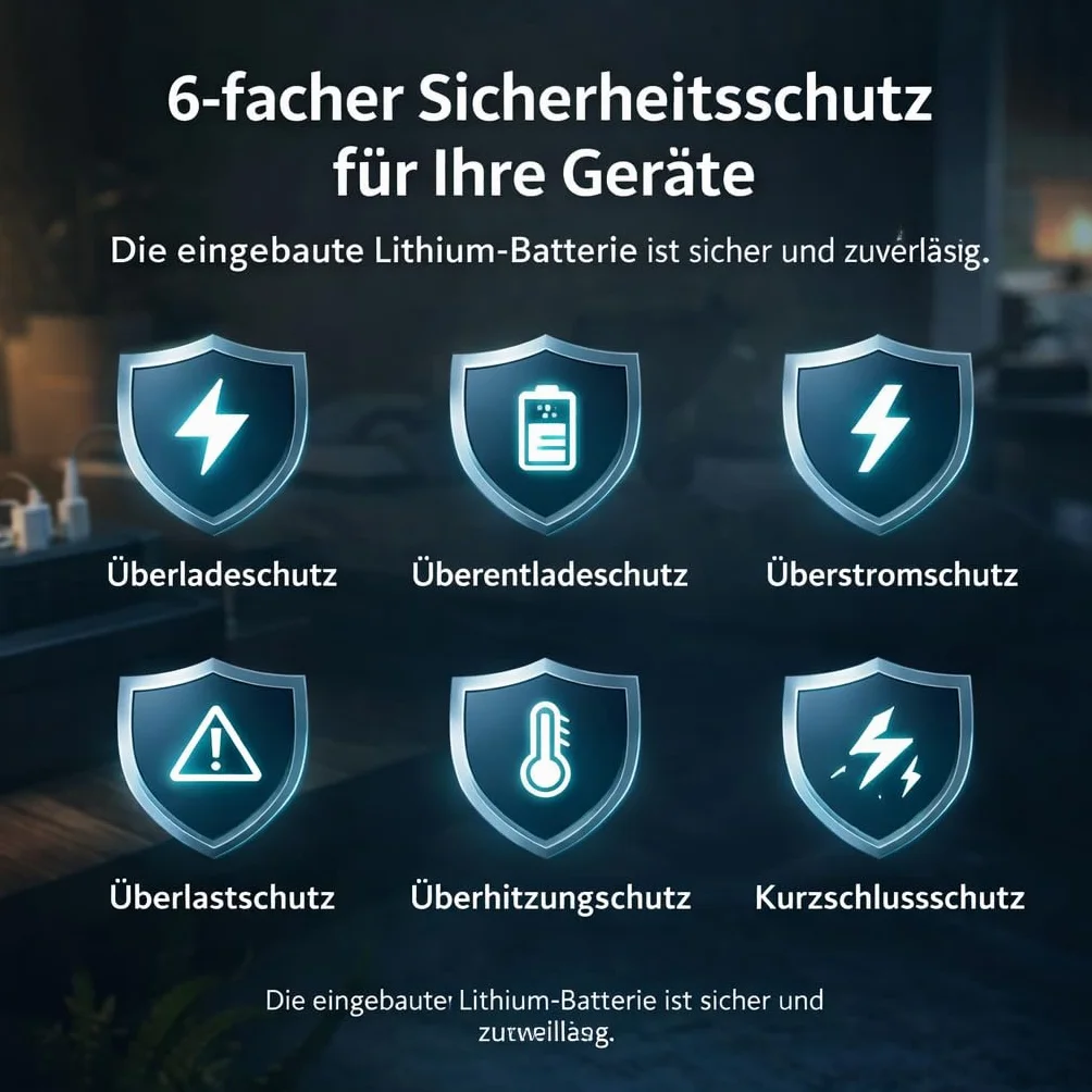 UPS Battery Backup 20000 mAh Kompaktowy Stabilny Zasilacz do Kamery Bezpieczeństwa Routera MP4