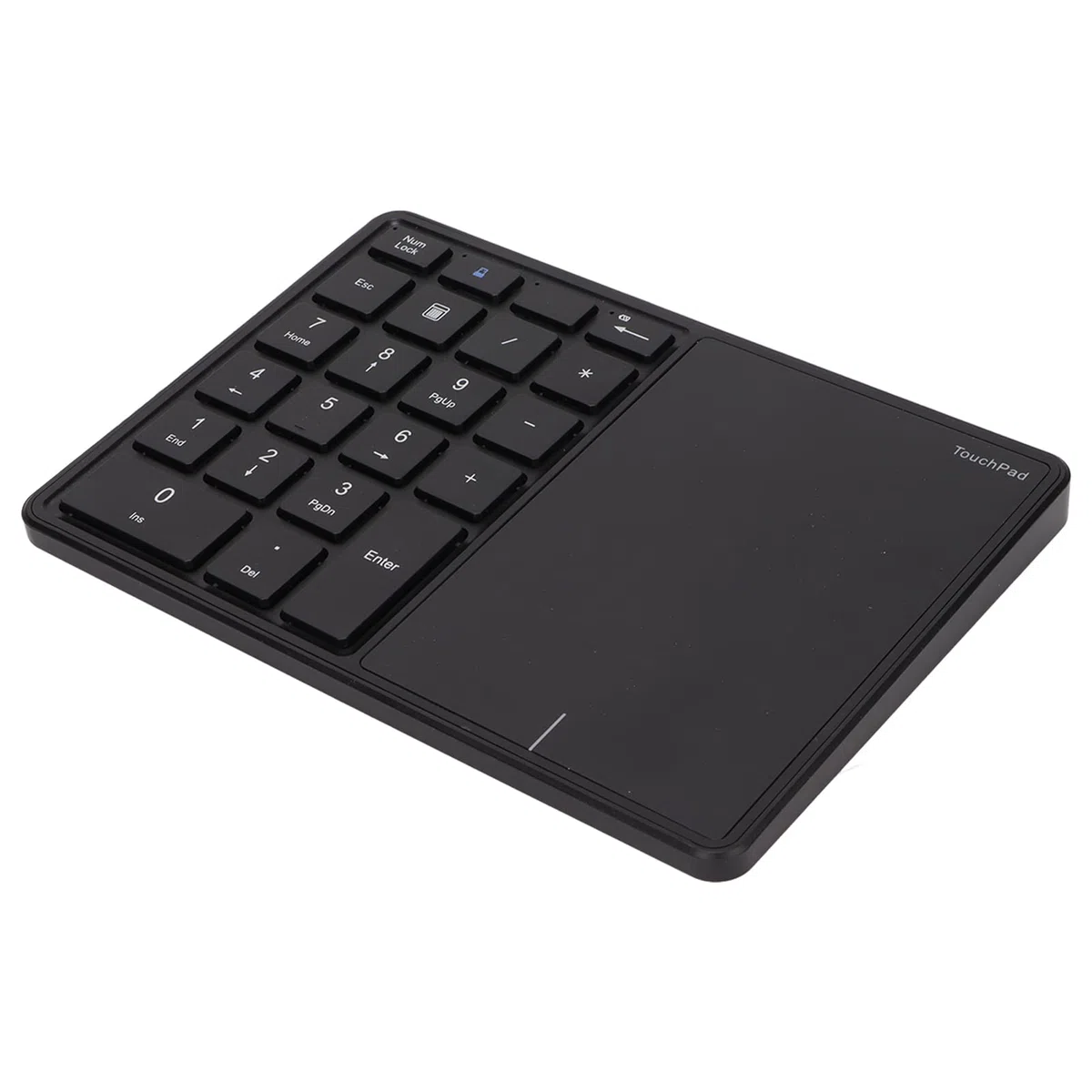 Bezprzewodowa Klawiatura Numeryczna z Panelem Dotykowym, Klawiatura Numeryczna Bluetooth do Laptopa, 22 Klawisze Bezprzewodowa Klawiatura Numeryczna BT Dual Mode, 2.4G 2 w 1 (Czarny)