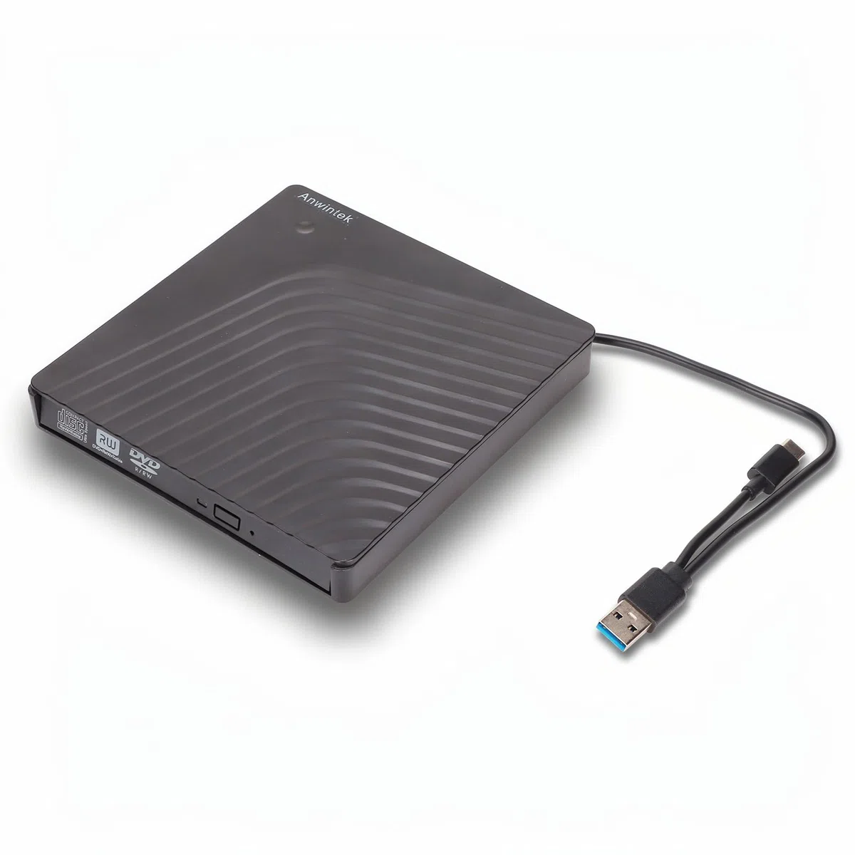 Zewnętrzny Napęd DVD USB 3.0, Przenośny Odtwarzacz DVD 5Gbps do Laptopa, Pudełko na Napęd CD do Napędu SATA DVD RW 12.7mm 9.5mm