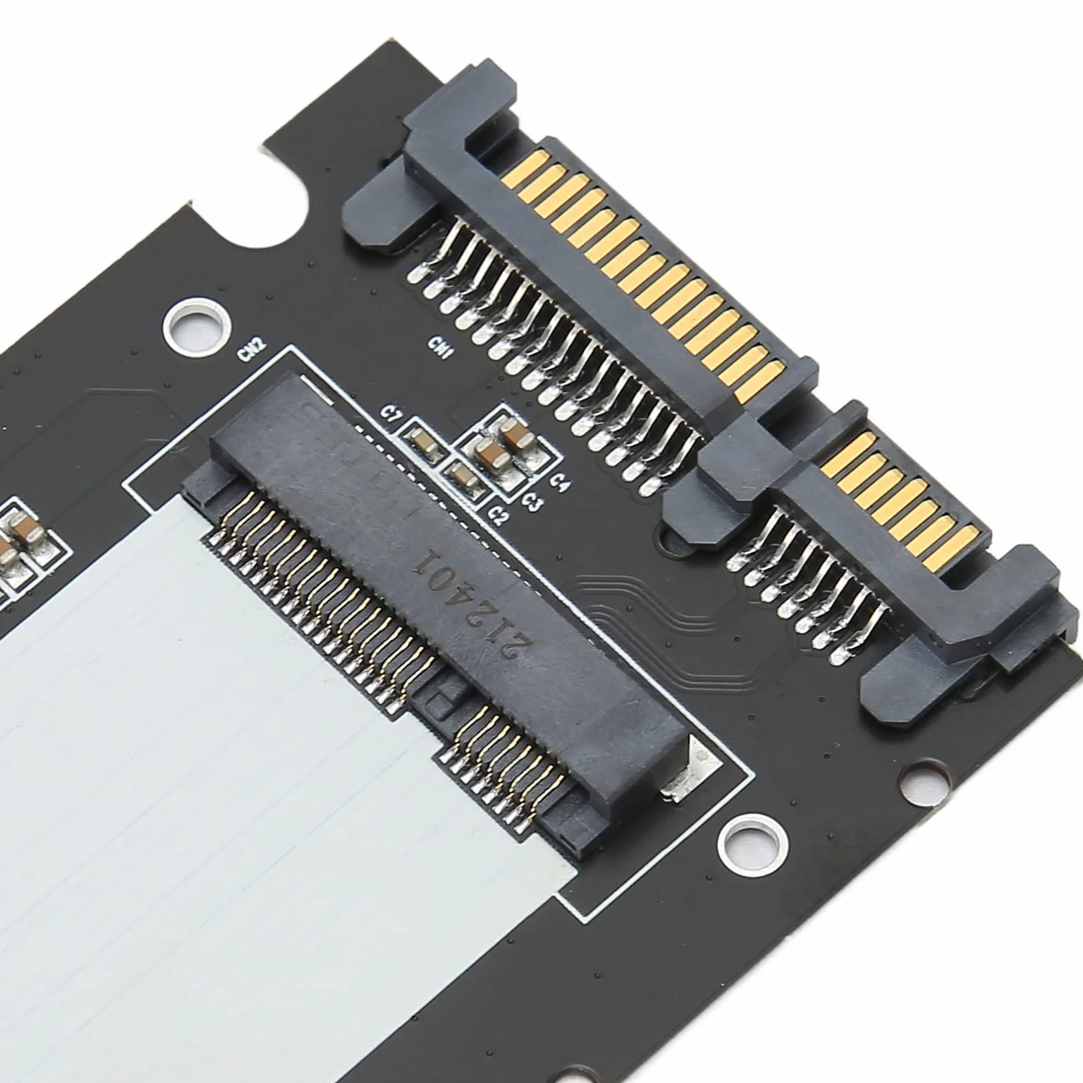 Adapter MSATA do SATA III 6 Gb/s Interfejs Szybkiego Transferu Pamięci Masowej Karta Konwertera Dysku Twardego Mini Dysk Twardy Sata o Wysokiej Wydajności, dla Dysku SSD MSATA 26.8/50.95mm