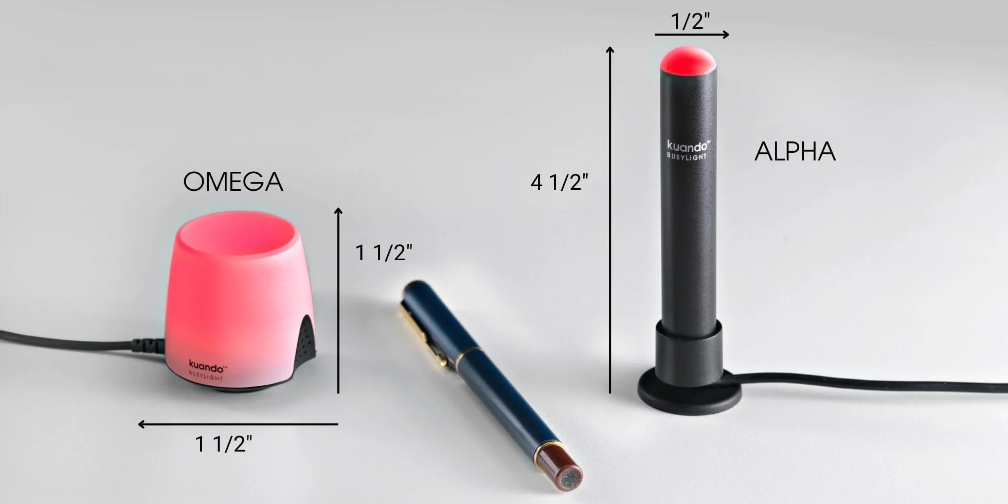 Busylight UC Omega USB – Lampka LED Statusu do Biura i Home Office – Wskaźnik Dostępności do Połączeń, Spotkań i Skupienia – Współpracuje z Teams, Zoom, Skype, Cisco