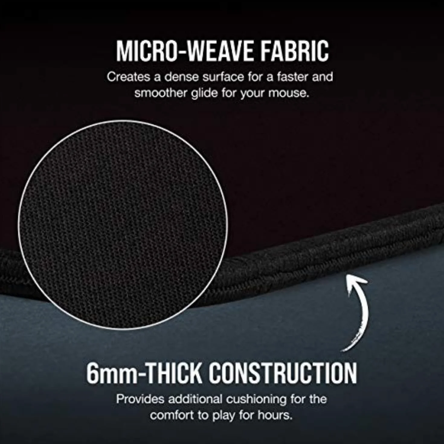Corsair MM350 PRO Premium Spill-Proof Cloth Gaming Mouse Pad – Extended XL, Black
