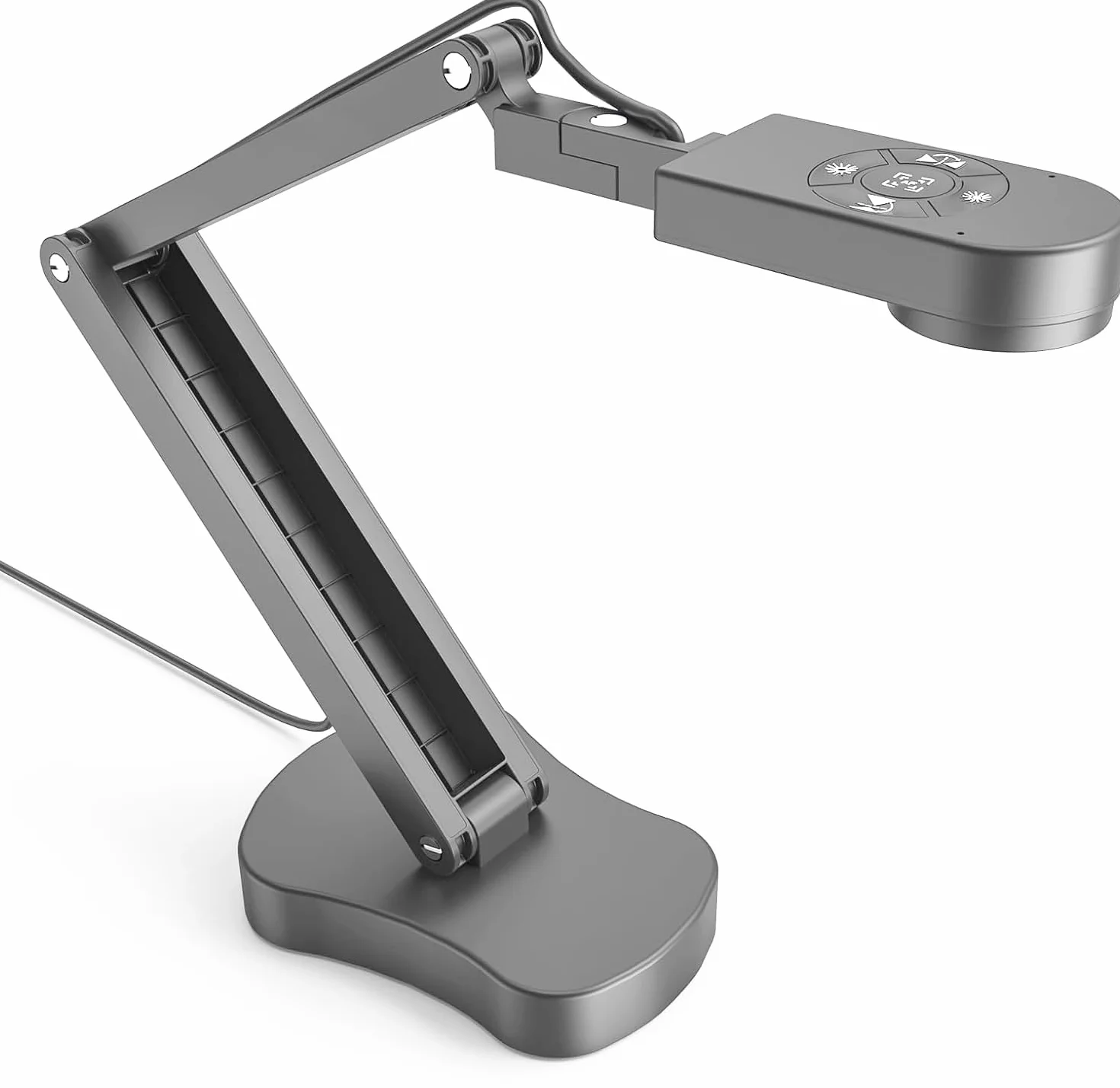 8MP USB Kamera do Dokumentów, Wizualizator w Klasie do Nauczania z 3-Poziomowym światłem LED, Funkcją Odwrócenia Obrazu, Fałdem, Podwójnymi Mikrofonami dla Mac OS, Windows, Chromebooks