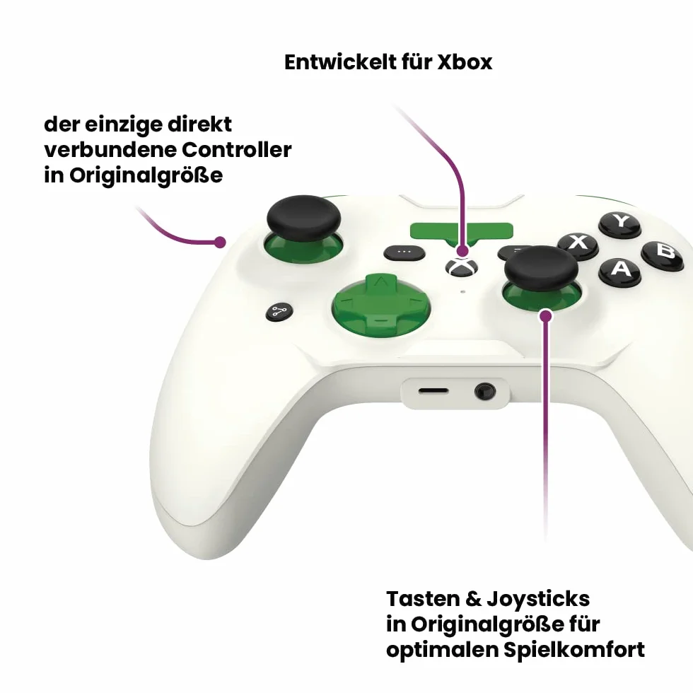 RP1950X Cloud Mobile Cloud Gaming Controller do iOS (Xbox Edition) – mobilna gra na Twoim iPhonie – gry COD Mobile, Apple Arcade + więcej [1 miesiąc Xbox Game Pass Ultimate w zestawie], biały