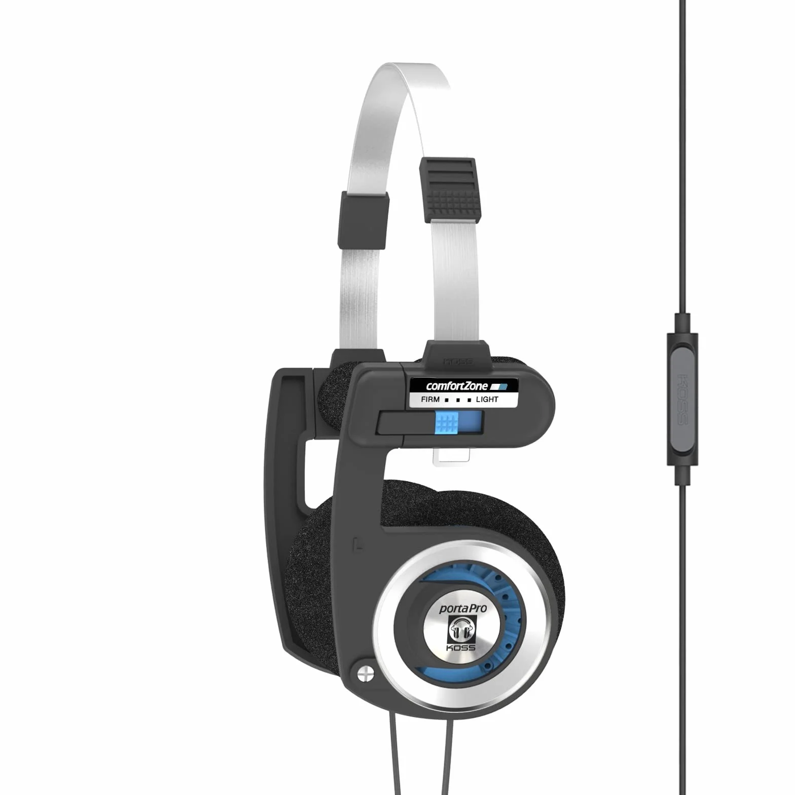 Koss Porta Pro Mic 159243 Słuchawki, Czarny, M