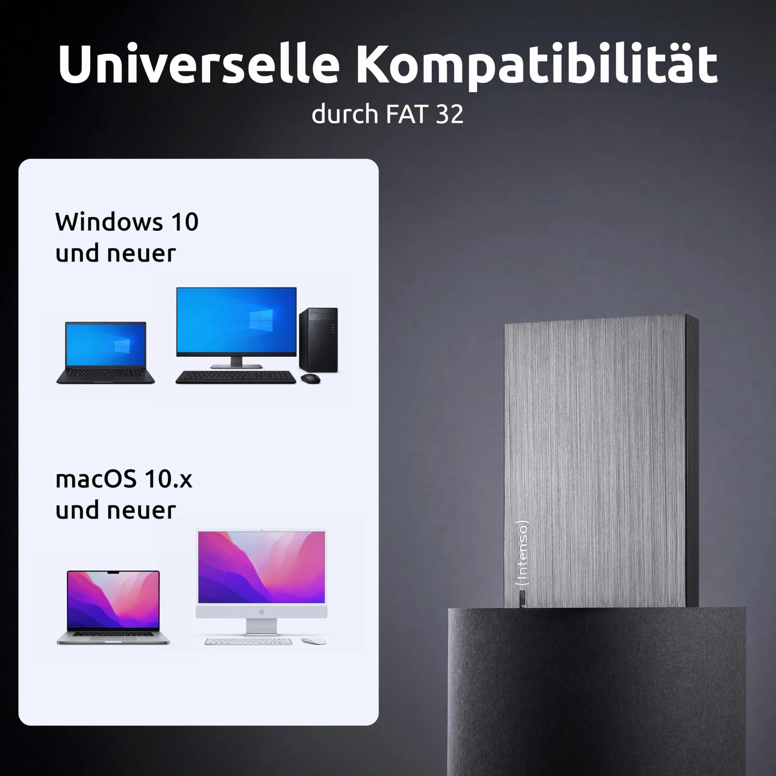 Intenso zewnętrzny dysk twardy 1 TB 2,5 cala 5400 rpm USB 3.0 antracyt