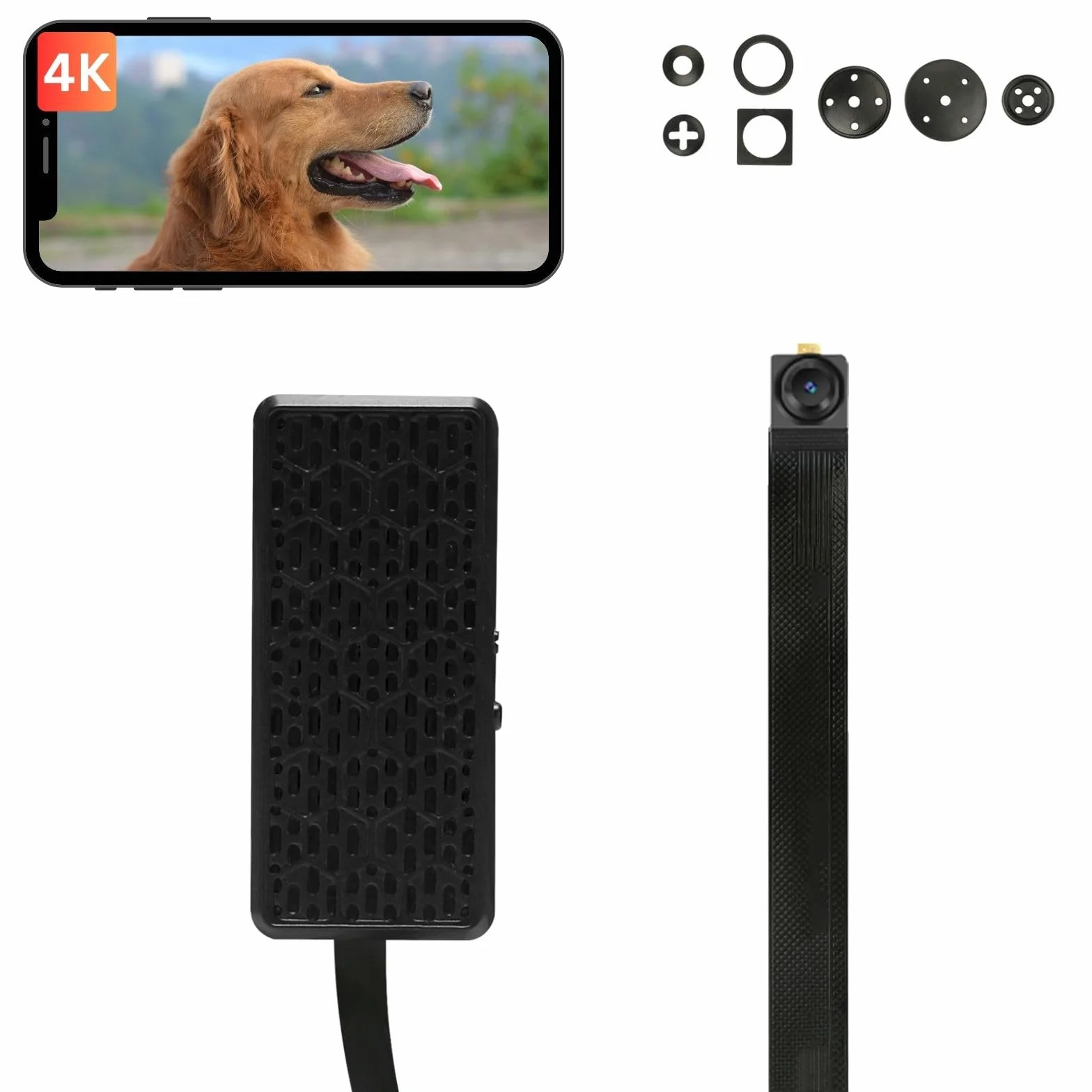HiKam Mini kamera WLAN 2K HD, akumulator 800 mAh