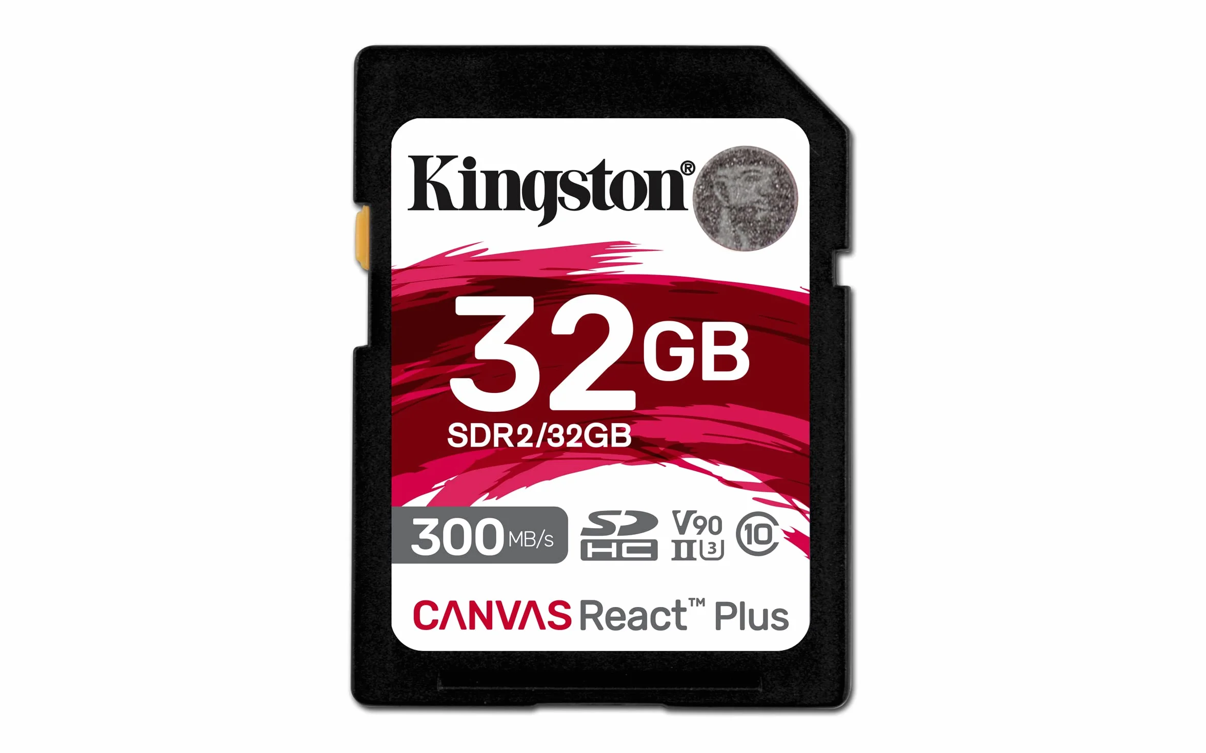 Kingston Canvas React Plus 32 GB karta pamięci SDHC UHS-II 300R/260W U3 V90 do Full HD/4K/8K - SDR2/32GB
