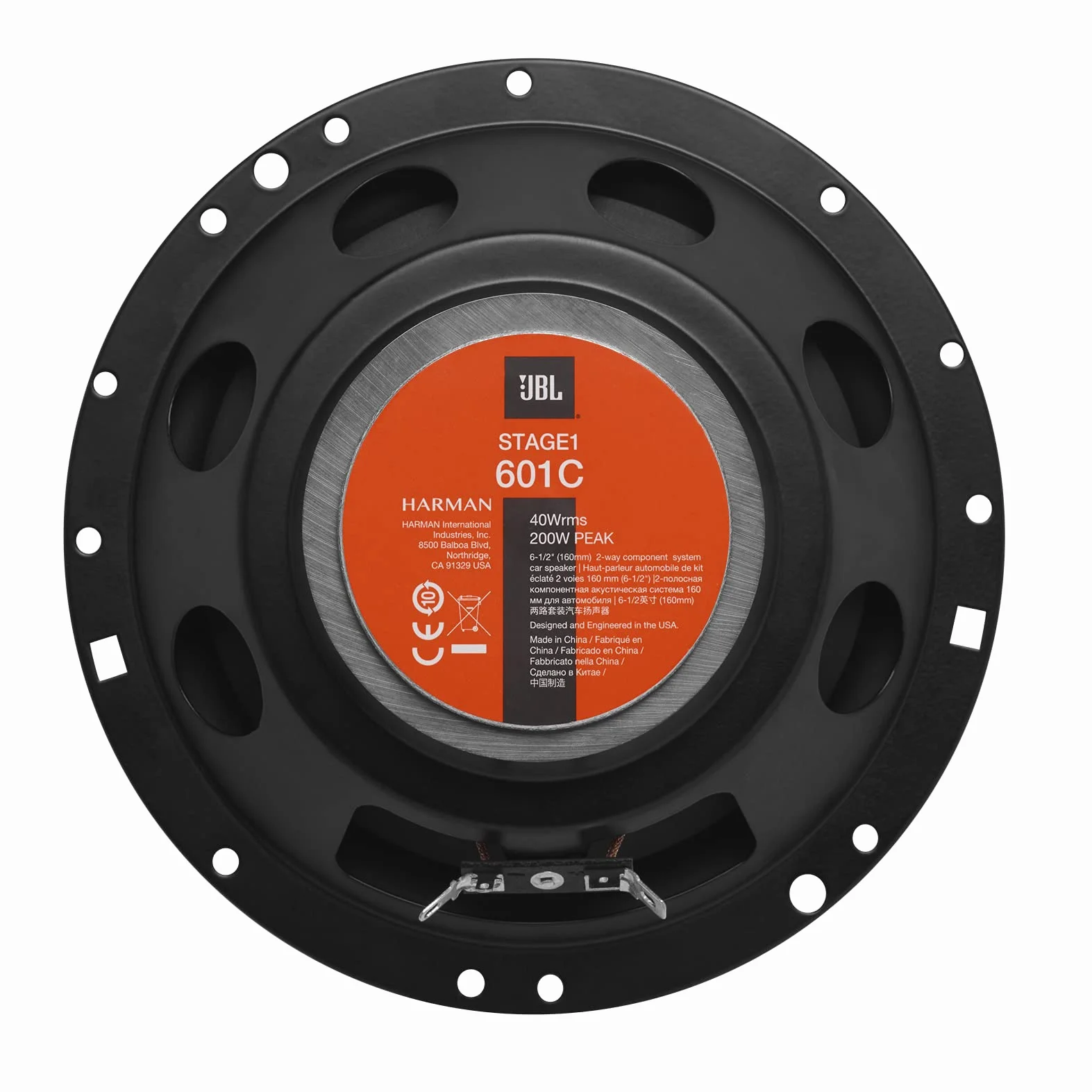 JBL Stage1 601C 6" 16 cm 2-drożny 200 W komponent samochodowy głośniki do drzwi
