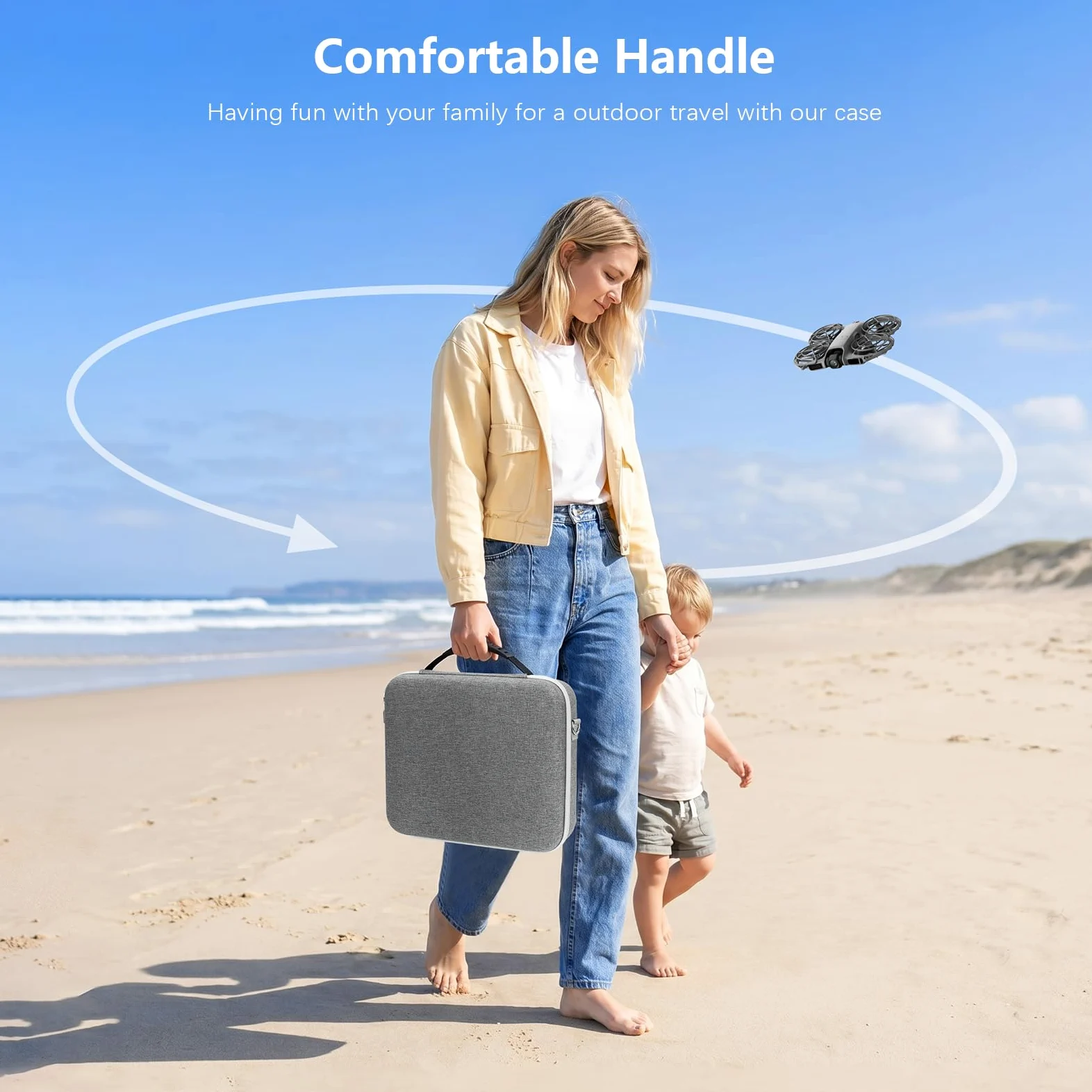FPVtosky Neo 2 torba transportowa, przenośna nylonowa torba ochronna do DJI Neo 2 Fly More Combo, kompatybilna z akcesoriami do pilota zdalnego sterowania RC-N3 [tylko etui]