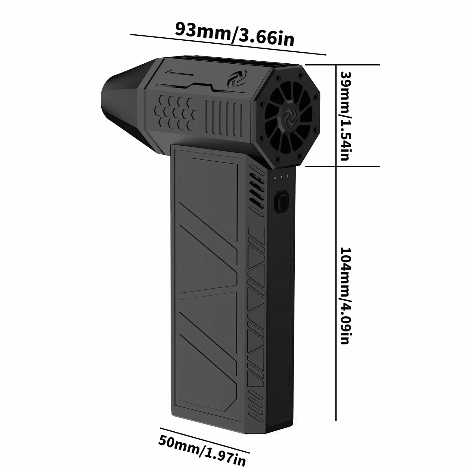 X3 Mini Turbo Jet Wentylator Dmuchawa Turbo 130000RPM 3 biegi 6000mAh