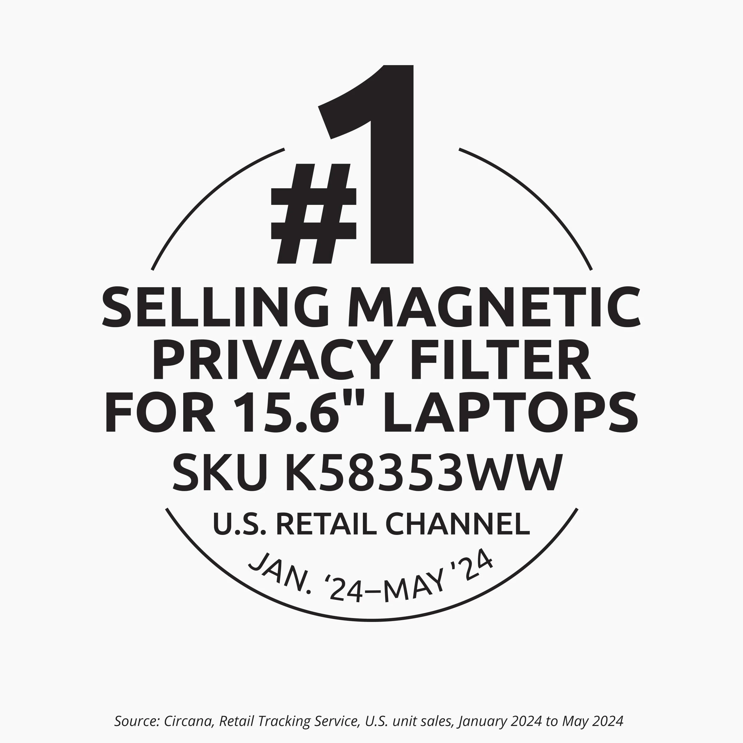 Kensington Magnetyczny filtr do prywatności - MagPro magnetyczny 15,6 cala 16:9 filtr prywatności do laptopa z filtrem niebieskiego światła, ochrona ekranu przed oślepianiem (K58353WW)