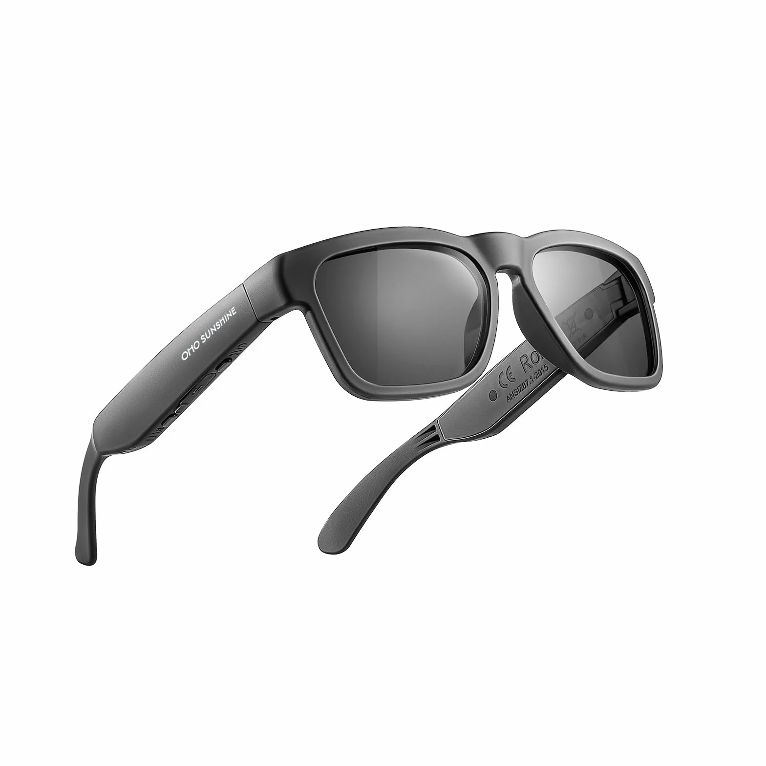 OhO sunshine Water Resistant Audio Sunglasses,Fashionable Bluetooth Sunglasses to Listen Music and Make Phone Calls,UV400 Polarized Lens