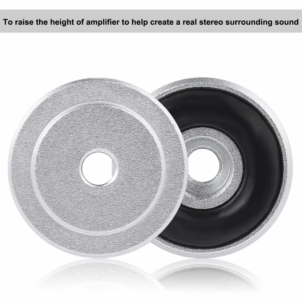 4 szt. 20 x 8 mm stop aluminium HIFI AMP głośnik, nóżki, amortyzator audio, podkładka pod nogi, czarny, srebrny, złoty, rozgałęźnik
