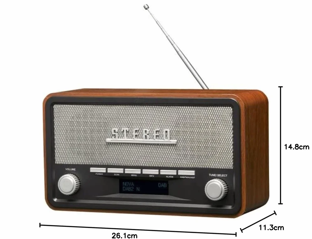 Denver DAB-18 Radio 230 V Brązowy