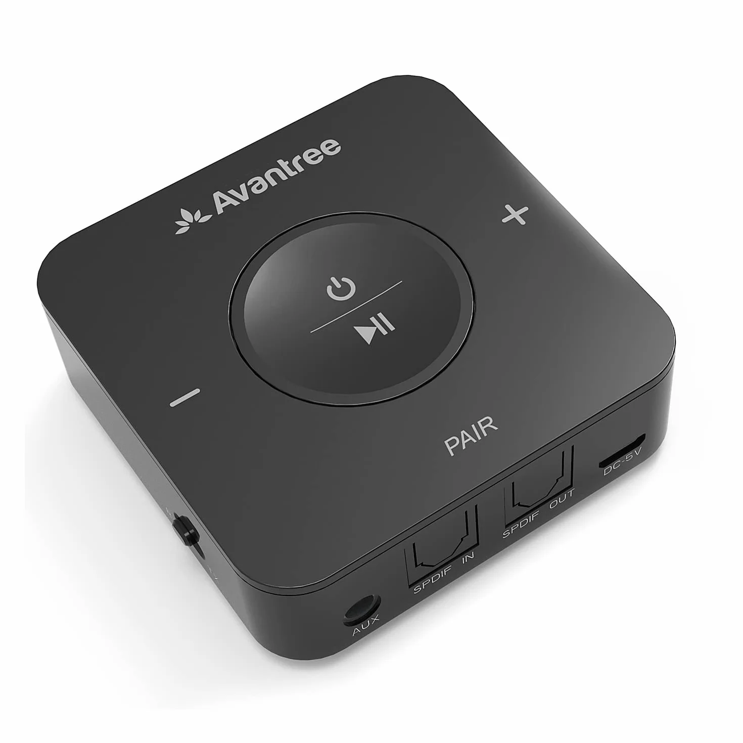 Avantree TC417 nadajnik odbiornik Bluetooth aptX niskiego opóźnienia Toslink regulacja głośności AUX RCA 20 h