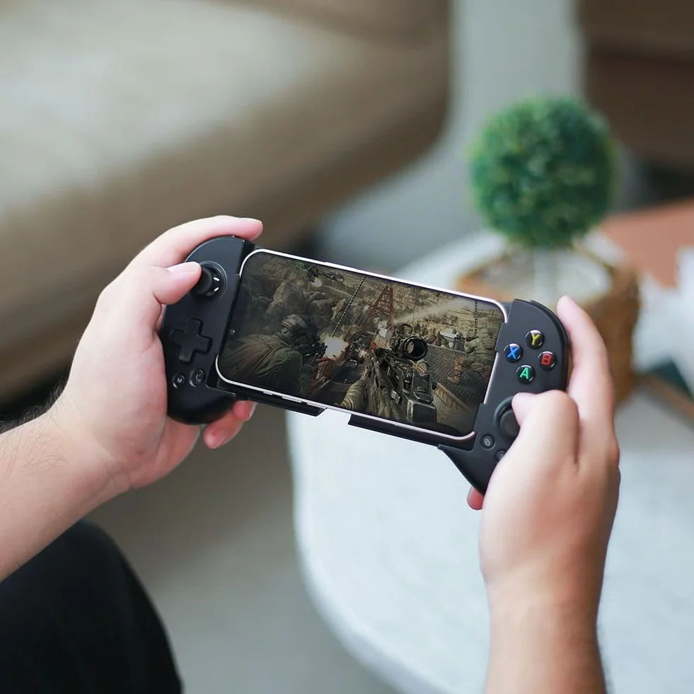 ShanWan Kontroler do smartfona Android iOS regulowaną wysokością joysticka Xbox Cloud Steam Link GeForce NOW MFi Arcade Game