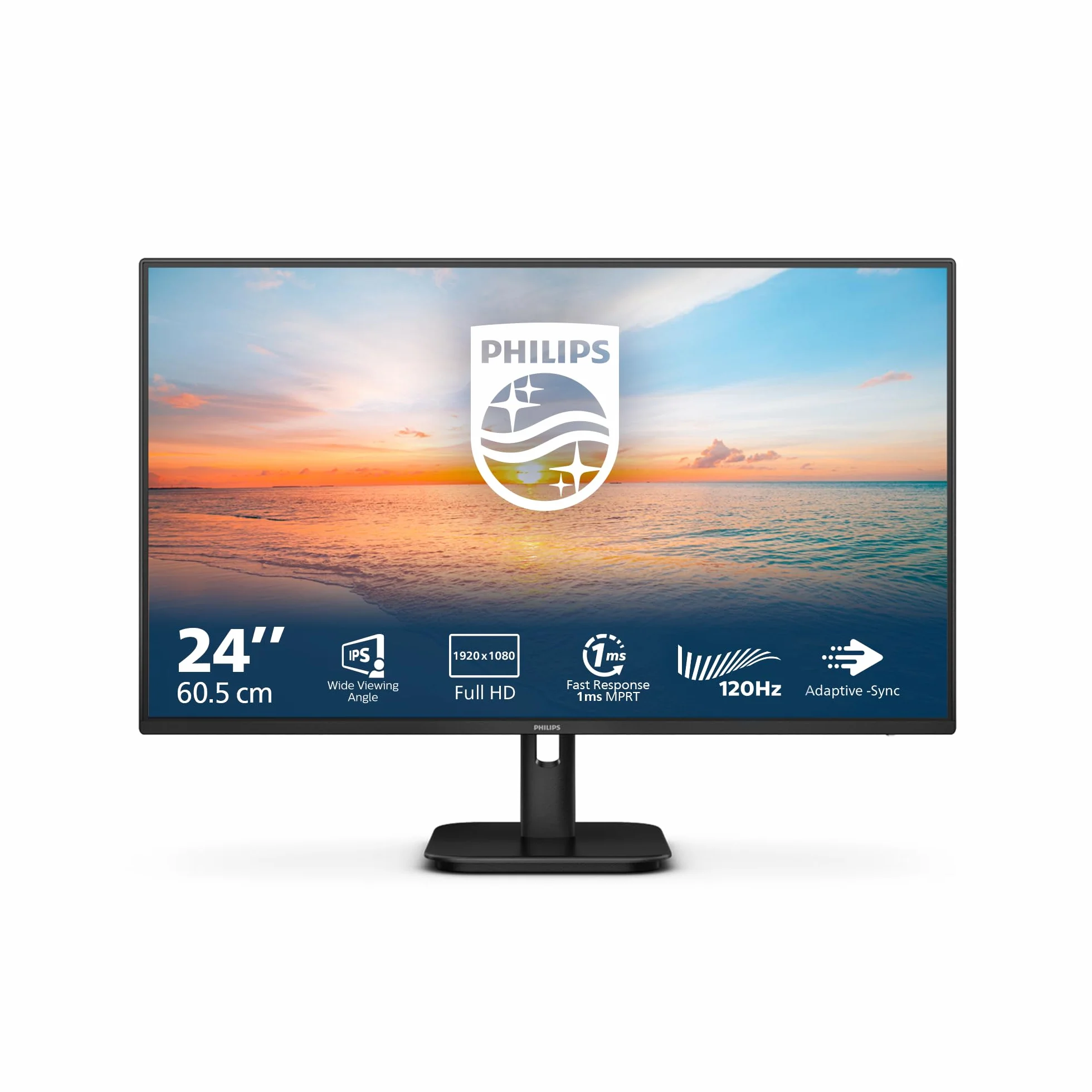 Philips 24E1N1100A 24" Full HD Wbudowany monitor - Głośniki (1920 x 1080, 100 Hz, VGA, HDMI 1.4) Czarny