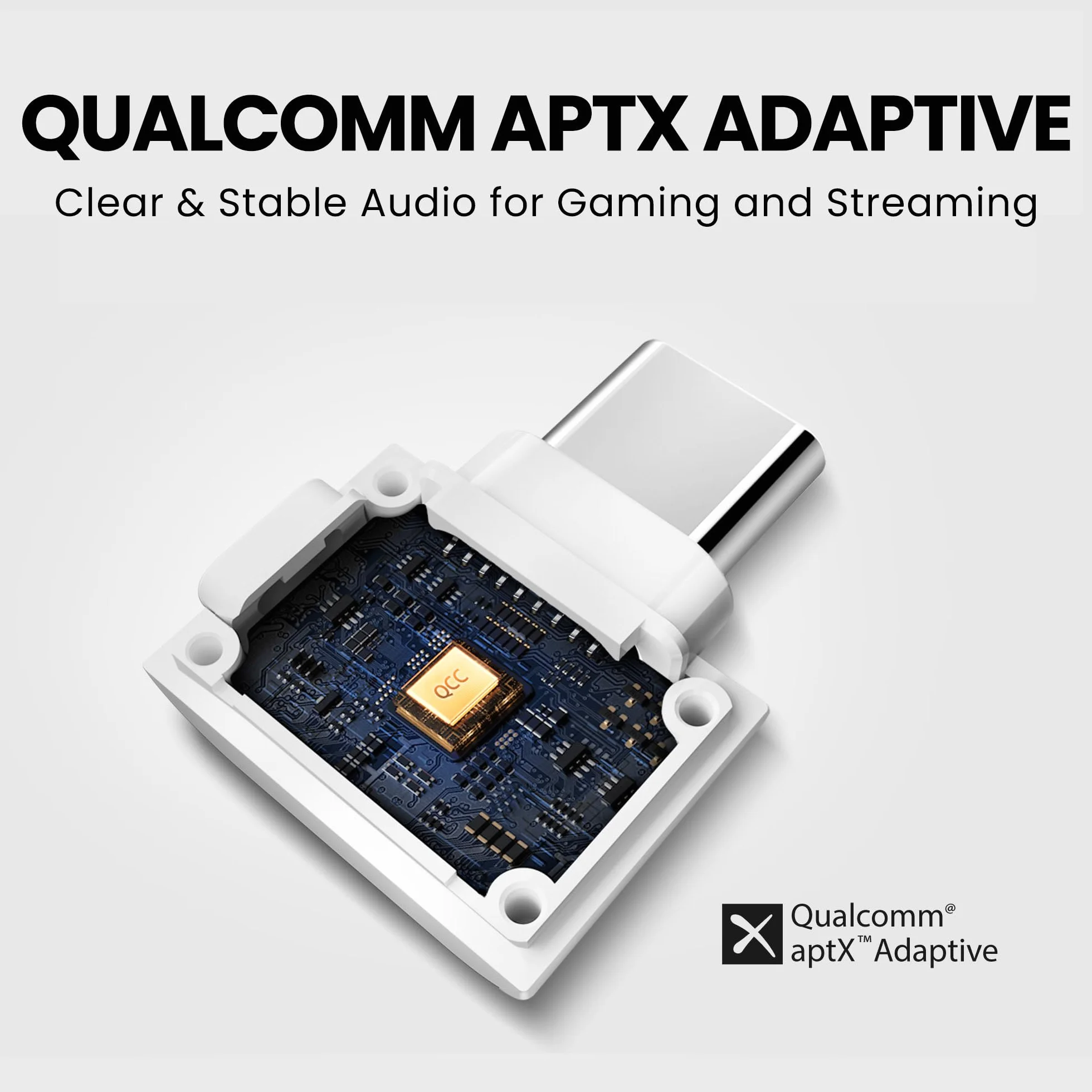 Avantalk C82 LEA - LE Audio USB-C Bluetooth 5.4 Adapter Dongle, niskie opóźnienie, bezprzewodowy dźwięk do słuchawek LE Audio i urządzeń wspomagających słuchanie na komputerach, laptopach i tabletach