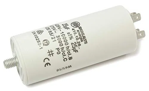 Kondensator silnika 25uF ± 5%/475V + GRD 40 x 92 mm, DUCATI