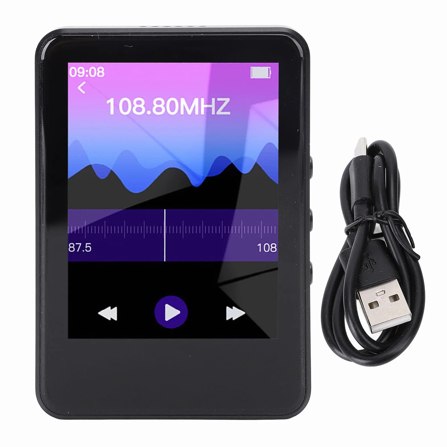 2,4 -calowy Ekran Dotykowy MP4 z Aparatem - Bluetooth Music Player z Dźwiękiem HiFi, 128 GB Rozszerzalna pamięć, Radio FM, Książka E, Kalkulator, Przenośny dla Dzieci, Podróże