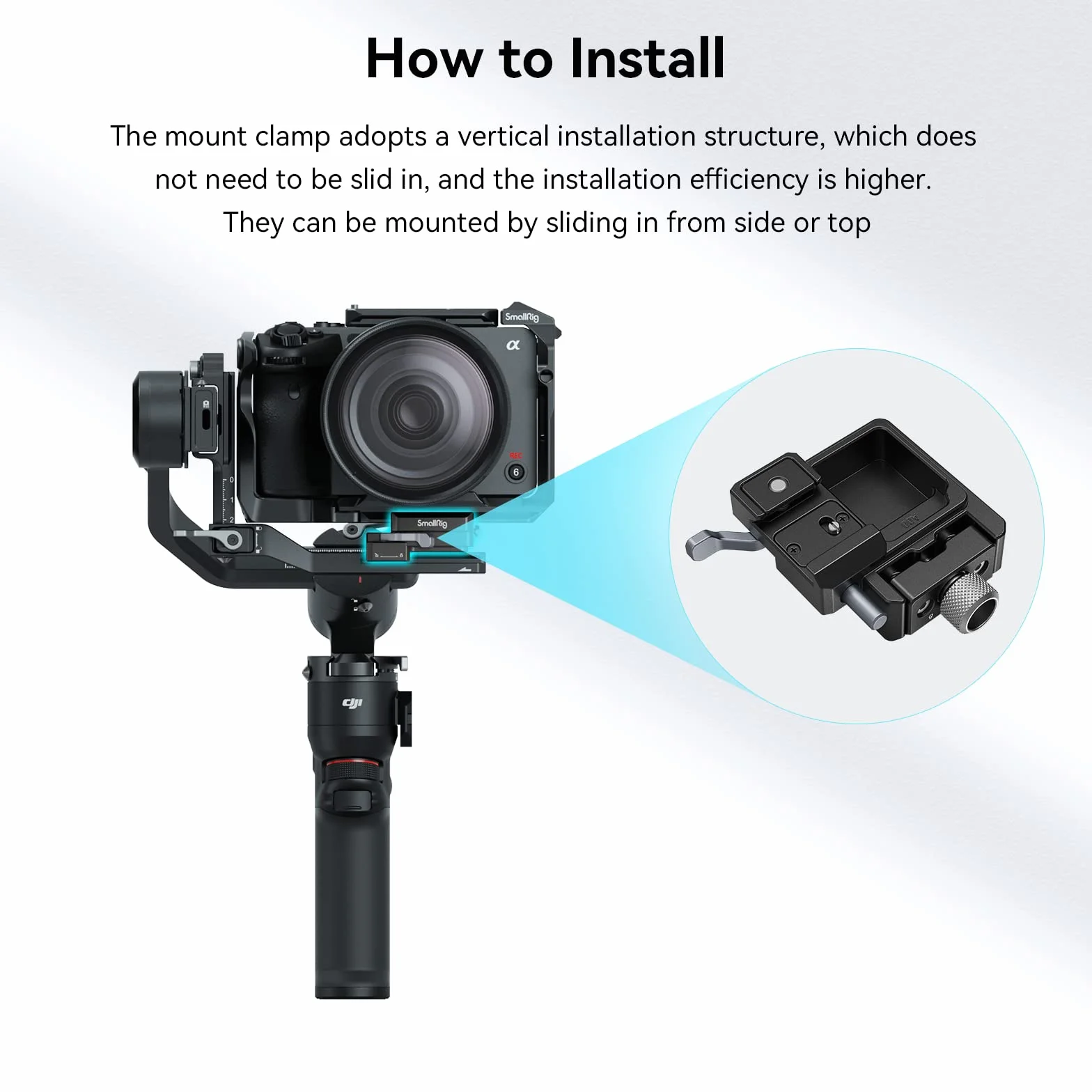 SMALLRIG RS 3 Mini Quick Release Clamp dla DJI RS 3 Mini, Arca-Swiss Mount - 4195