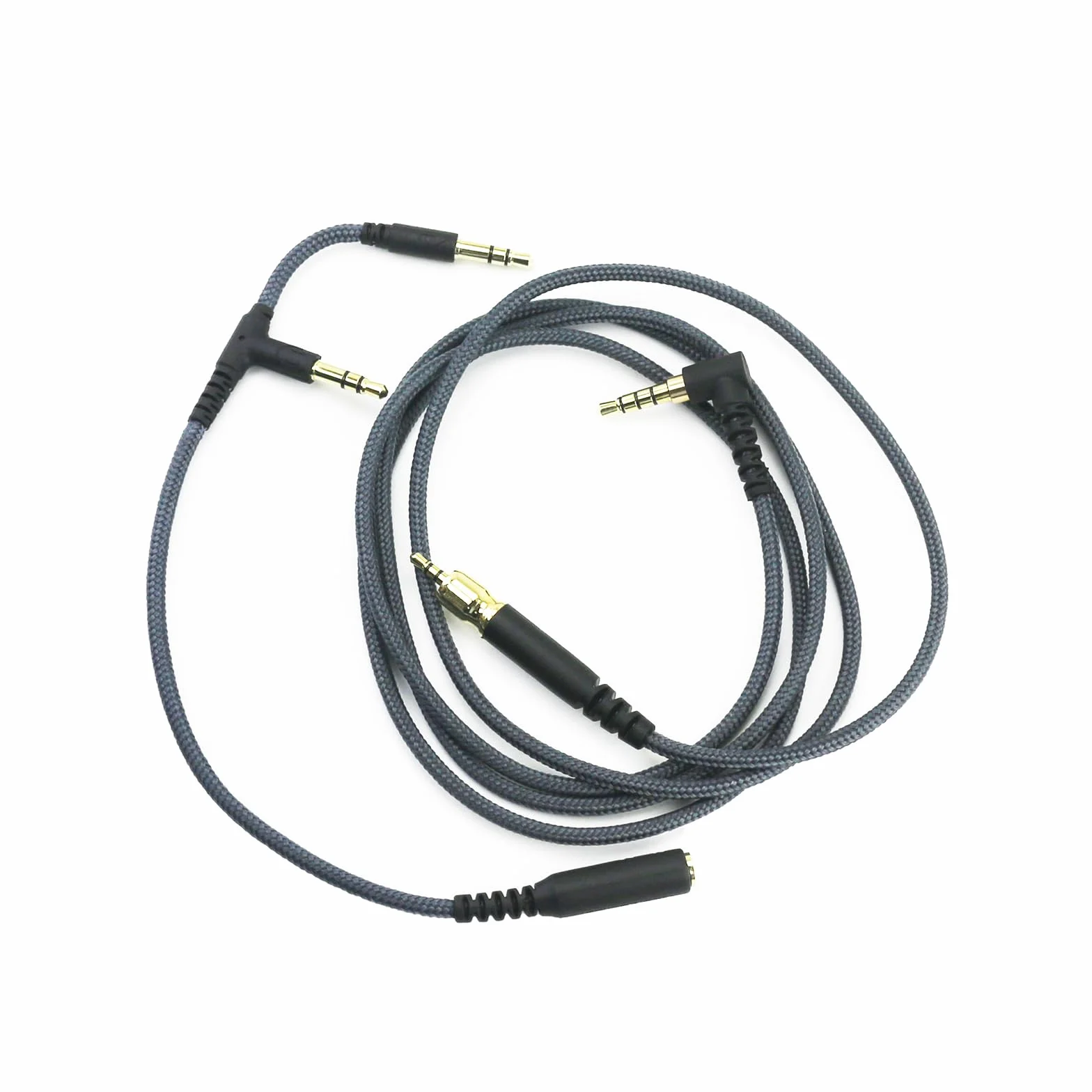 ABLET Zamienny kabel audio, kompatybilny z Sennheiser Game ONE, Game Zero, PC 373D, PC 37X, GSP 350, GSP 500, GSP 600 zestaw słuchawkowy gamingowy, 2,1 m