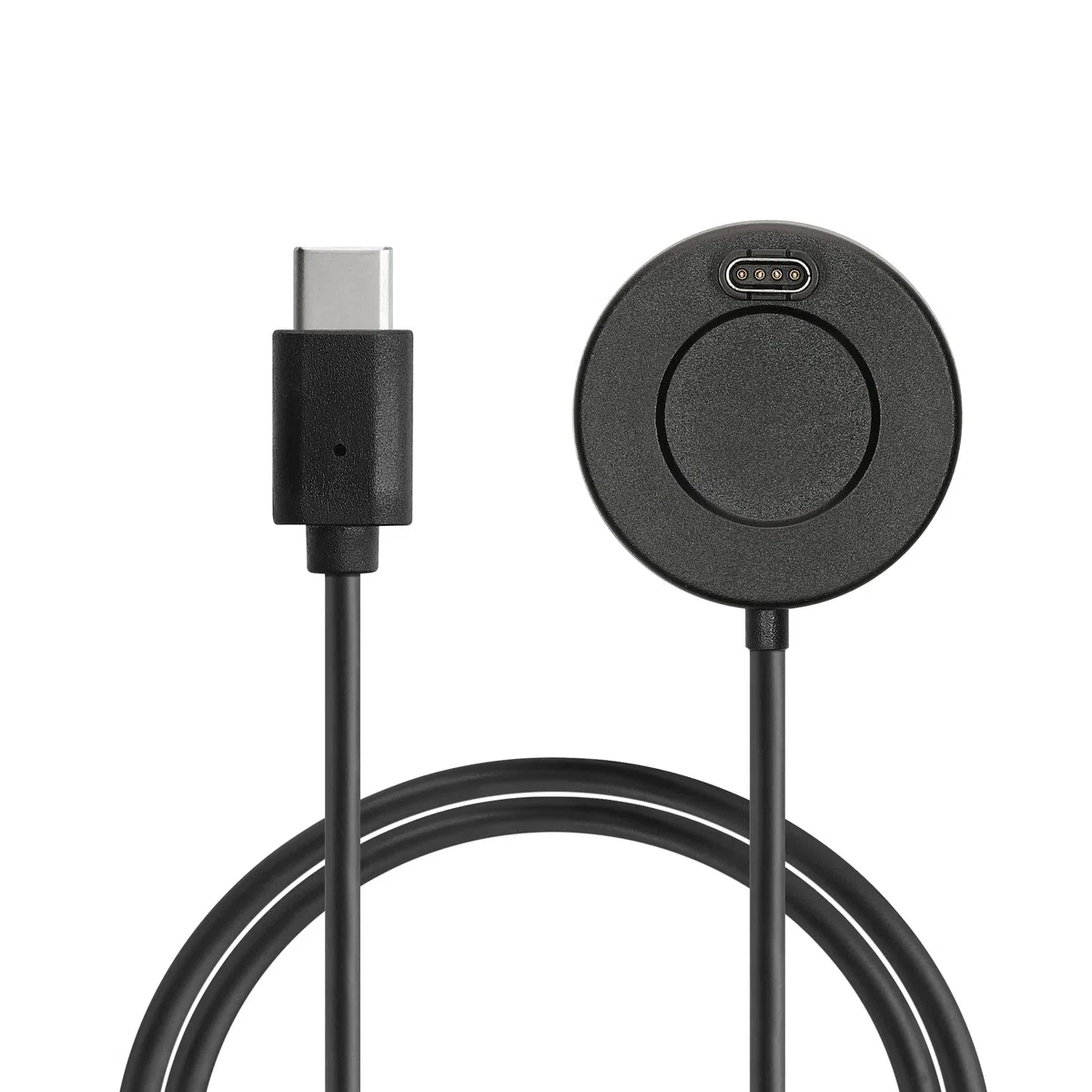 kwmobile Kabel USB kompatybilny z Garmin Venu Sq Music/Sq 2 / Venu 2 Plus/Fenix 7 / vivoactive 4 - zapasowy kabel typu C do ładowania - ładowarka fitness tracker smartwatch - czarny