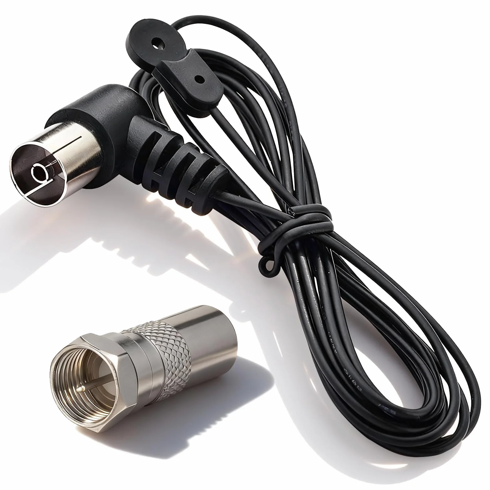 Bingfu Kabel Antena Radio FM Kanał HiFi Wewnątrz 75 ohm Koncentryczny Przewód Antena z Żeńskim TV i Męskim Adapter F Kompatybilny z Samsung Sony Yamaha Denon Panasonic Onkyo