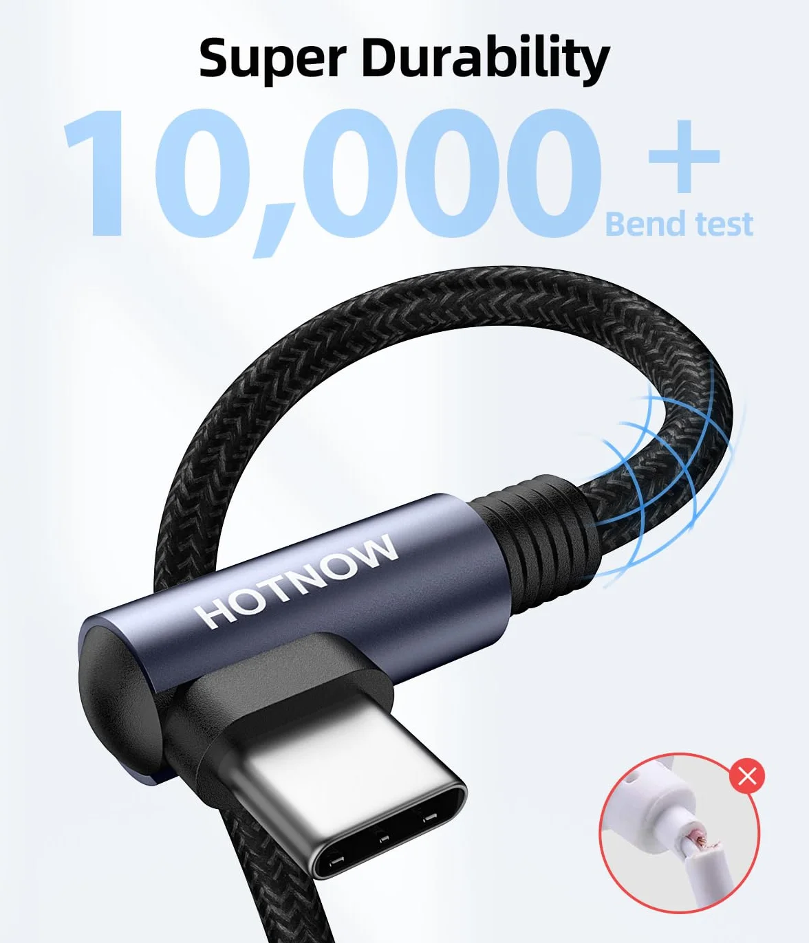 Prostokątny kabel USB C do C 30cm 3 Kawałki, krótki kabel ładowarki USB C 65W Szybkie przewody ładowania iPhone 15/16/17, Power Bank i urządzenia USB Typ C