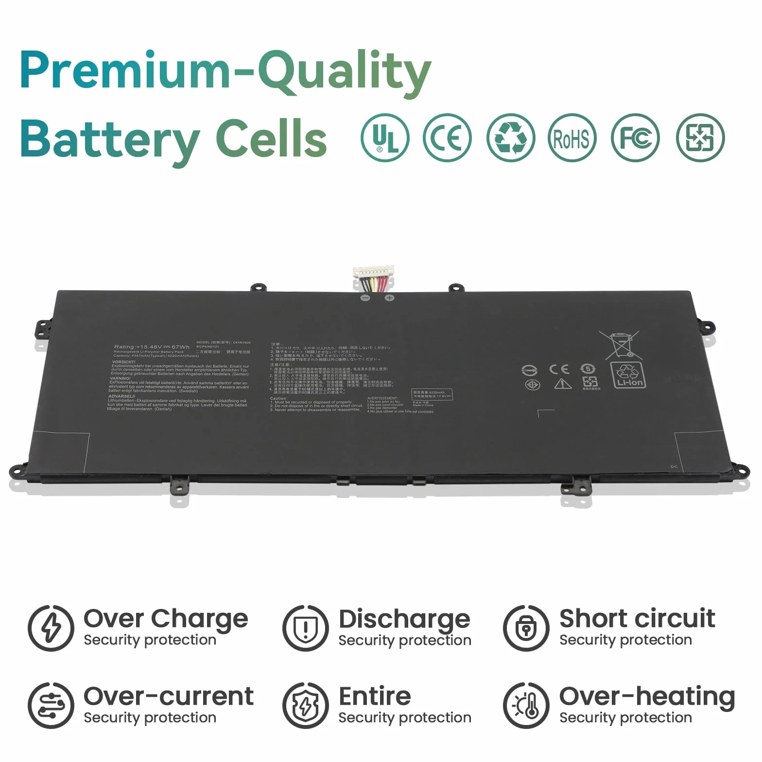 C41N1904 Laptop Bateria do Asus Zenbook Flip 13 14 UX363EA UX363JA UX393EA UX393JA UX325EA UX325JA UX425EA UX425JA UM425IA X435EA BX325EA BX325JA UM325SA UM325UA S UX371EA VivoBook S14 S435 S435EA