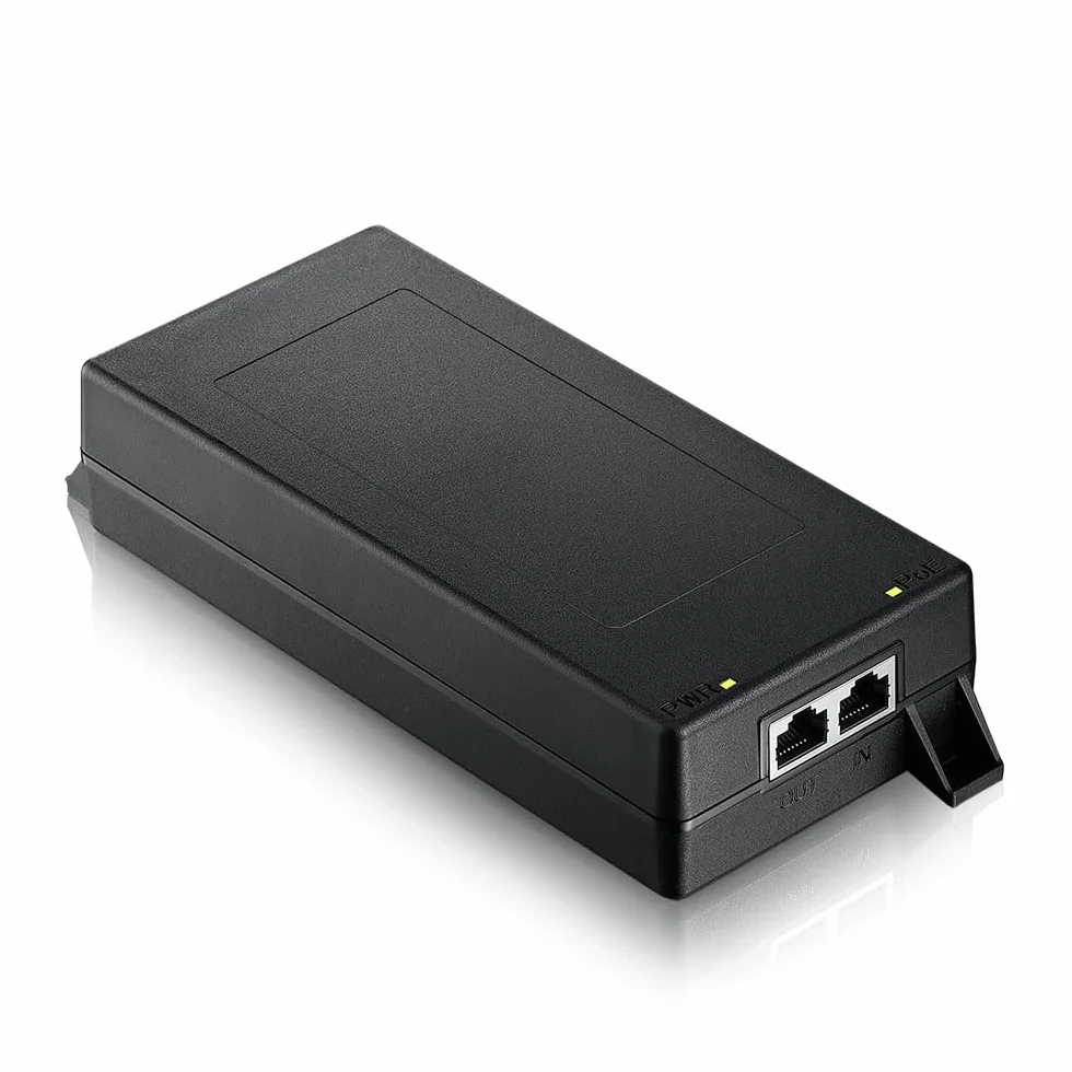 Zyxel Pojedynczy port Powerinjector | 1-10G MultiGig 802.3bt PoE++ Injector | Simple Plug and Play | IEEE 802.3af/at/bt kompatybilny bezprzewodowy interfejs LAN, kamery IP Video lub IP Phones up tp