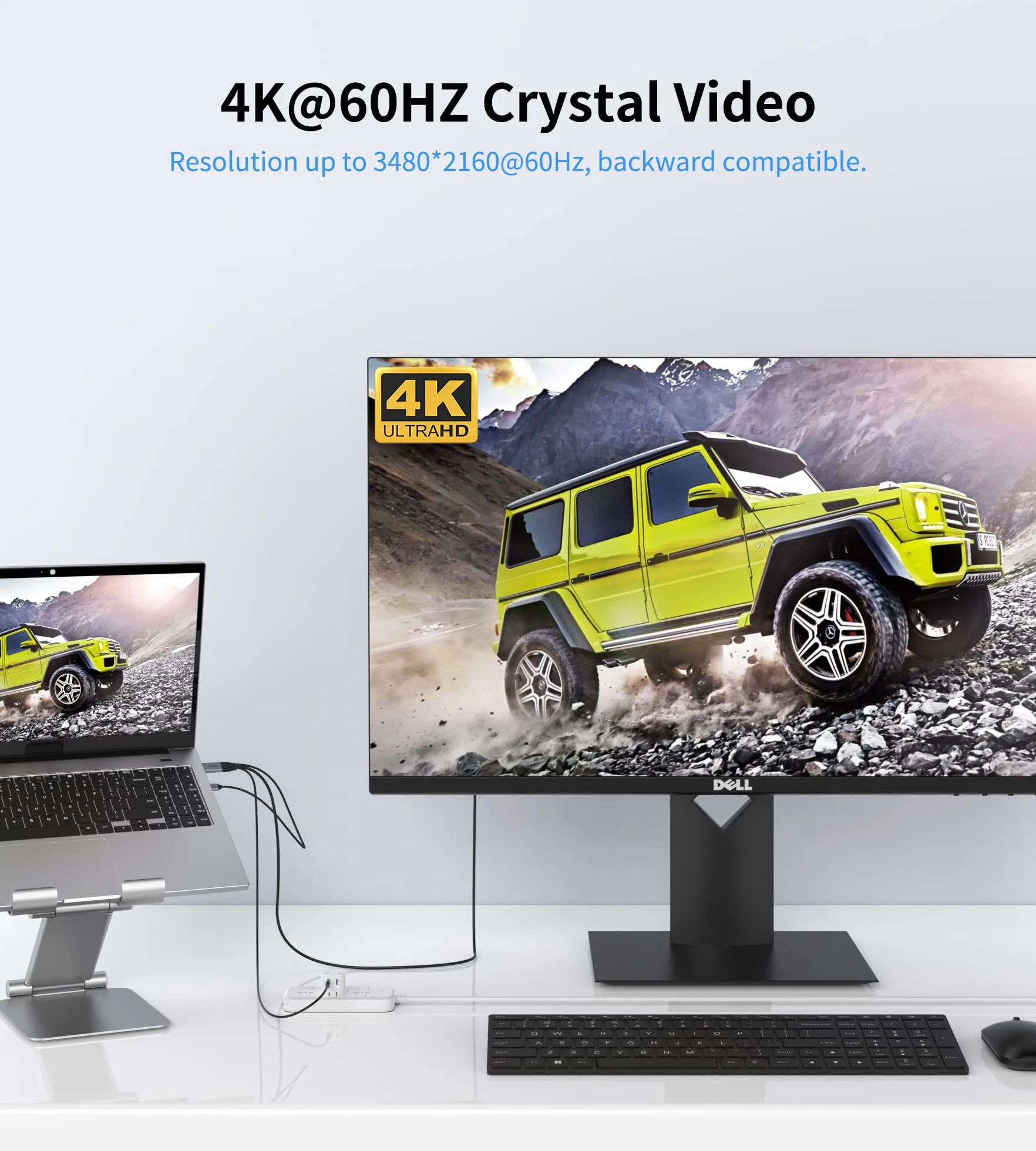 Fairikabe Kabel DisplayPort do USB-C 4K 60 Hz, Jednokierunkowy 2 m do Przenośnego Monitora Dotykowego, Szkła Nreal Air/Huawei VR, Projektora